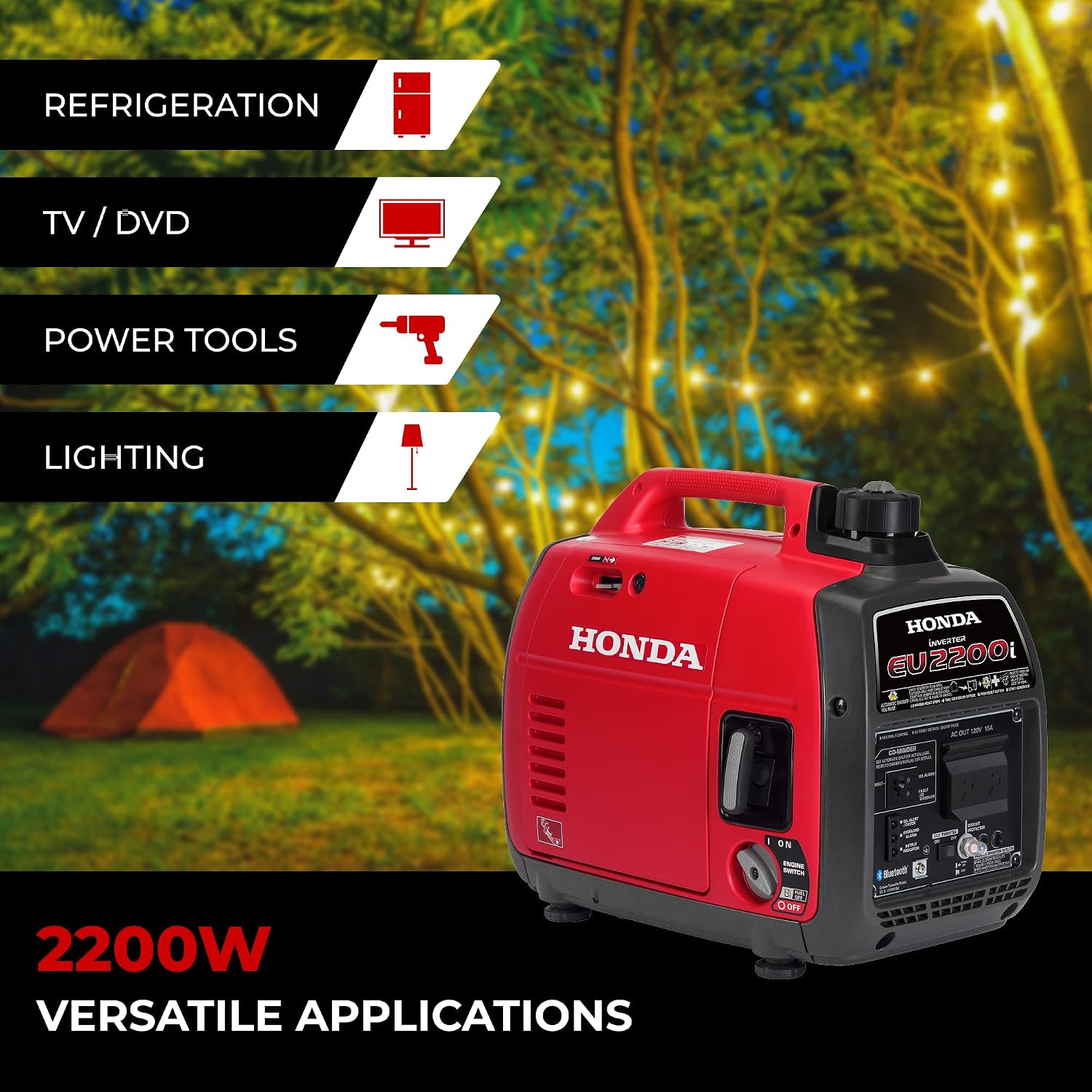 Honda EU2200i 2200 Watt Inverter Generator (EU2200ITAG)