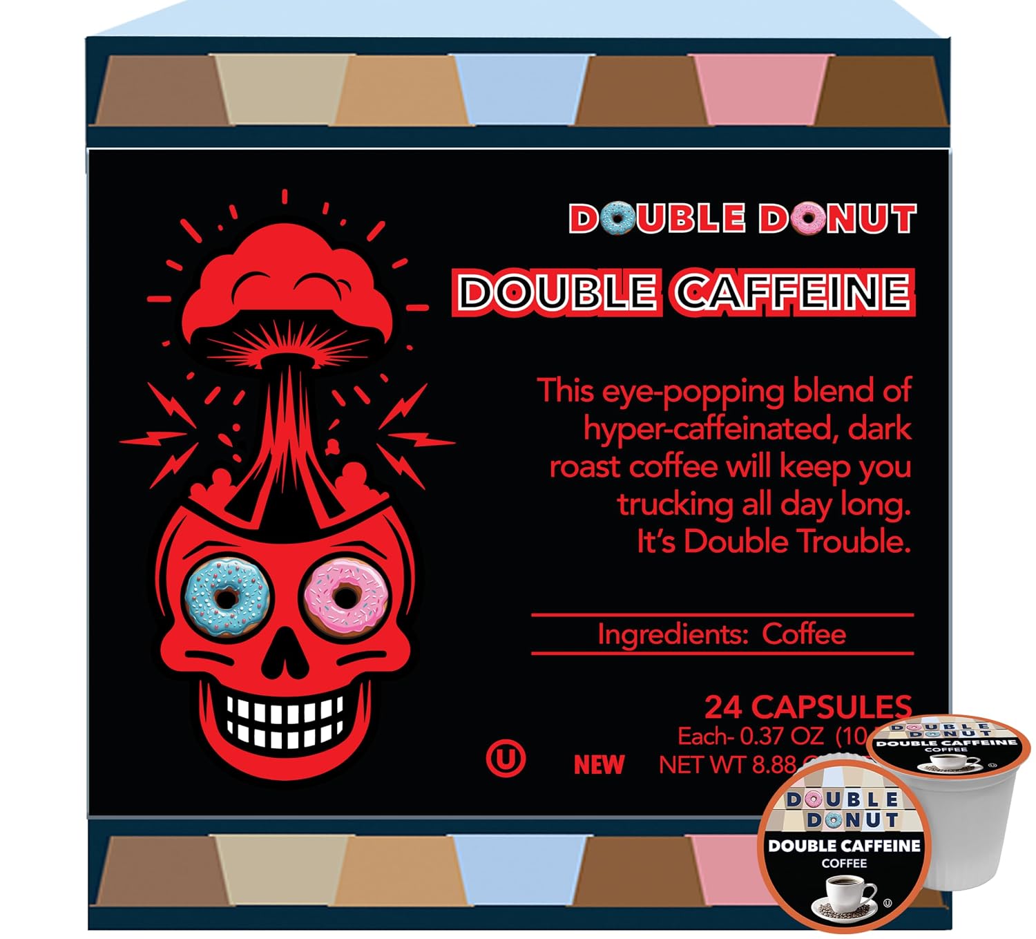 Double Donut Coffee Breakfast Blend Coffee Pods, Light Roast Coffee in Recyclable Single-Serve Pods for Keurig K Cups Brewer Machines, 80 Count Bulk Pack, original version