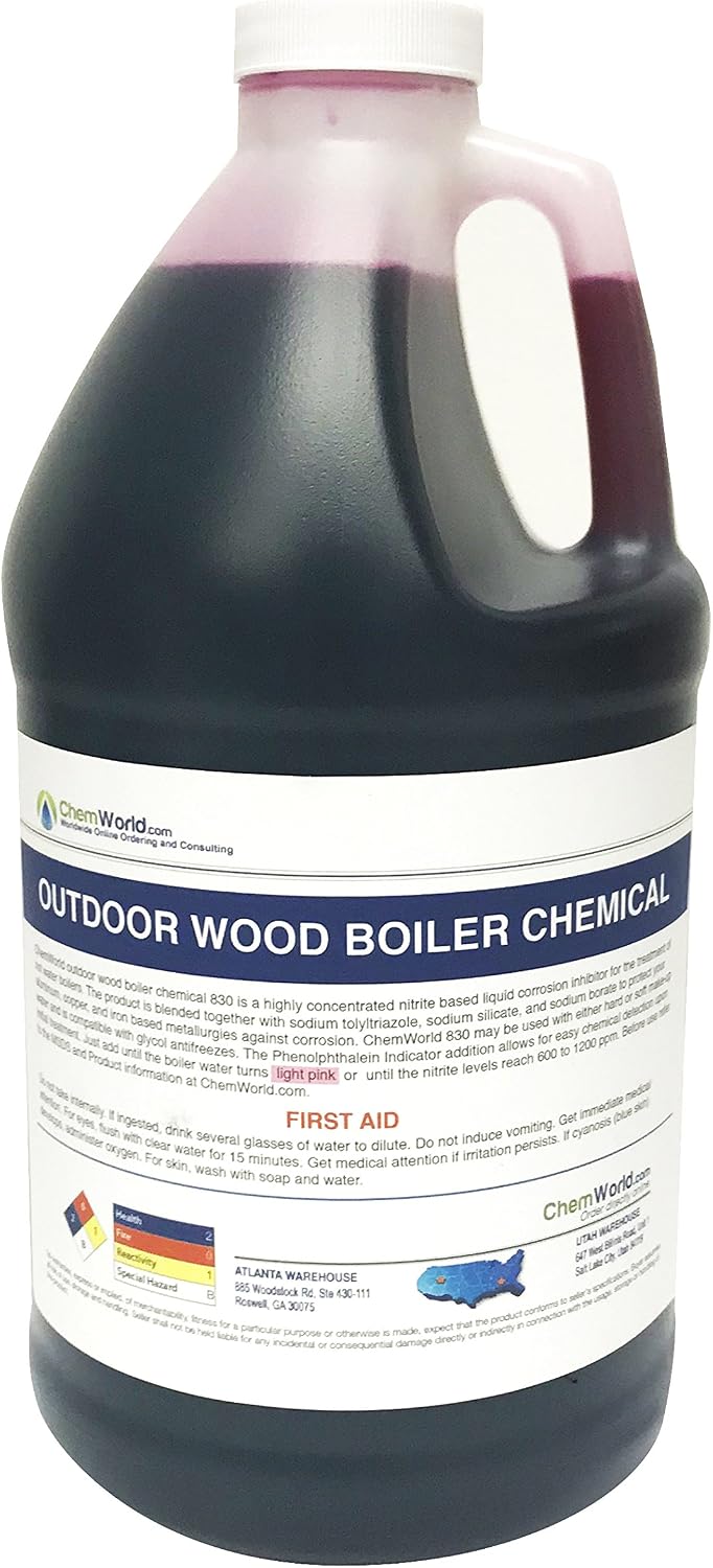 ChemWorld Outdoor Wood Boiler Chemical Treatment - 1/2 Gallon - Treats 125 to 250 Gallons of Water