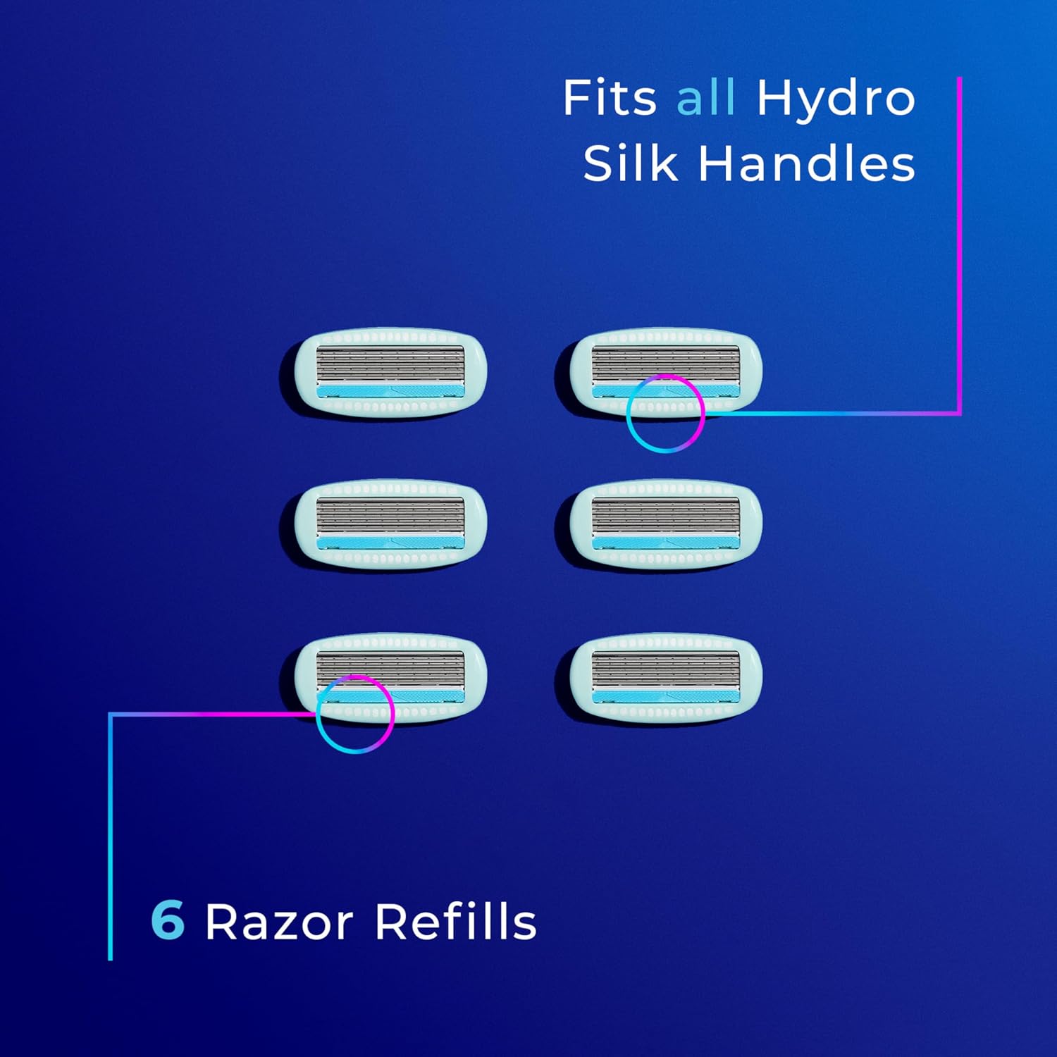 Schick Hydro Silk Ultra Sensitive Womens Razor Refills, 4ct | Razor Blades Refills, Womens Razors for Shaving, 5 Blade Razors for Women Sensitive Skin, Schick Hydro Silk Refill, 4ct