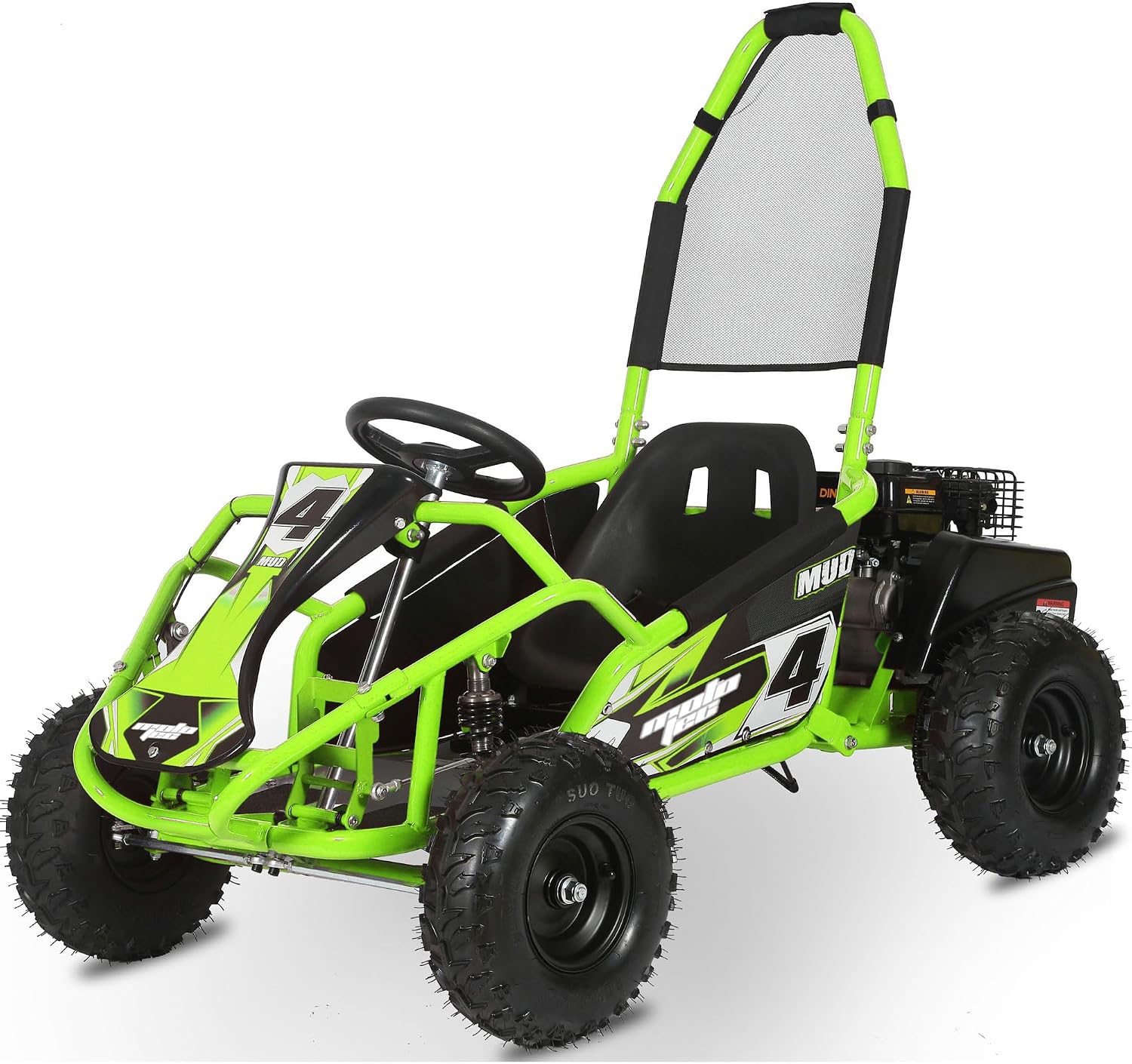 MotoTec Mud 98cc Go Kart Full Suspension Blue