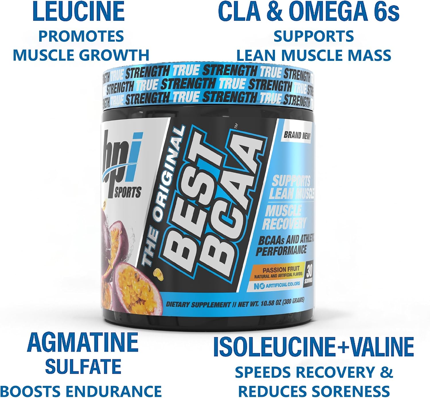 BPI Sports Best BCAA Powder – Muscle Recovery Support, Grape, 30 Servings