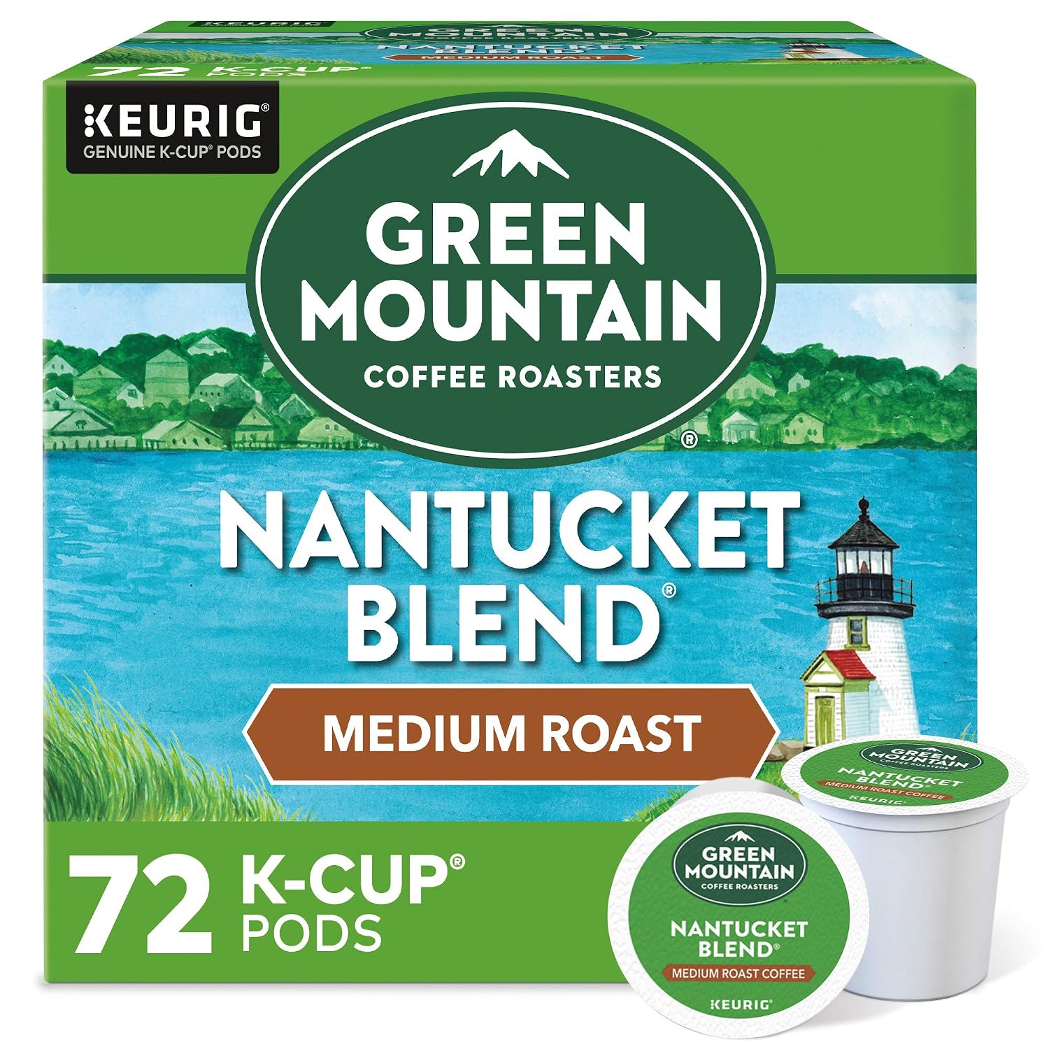 Green Mountain Coffee Nantucket Blend Keurig Single-Serve K-Cup Pods, Medium Roast Coffee, 96 Count