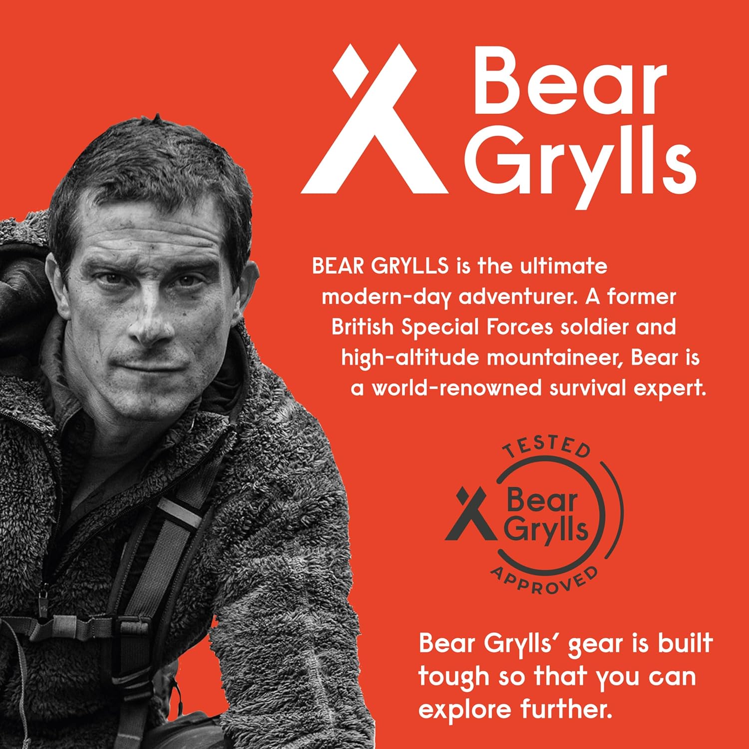 Bear Grylls Axe Multitool Hammer with Knife, Saw and Nylon Sheath | Tactical multitool combining hatchet, hammer, knife, saw, screwdriver
