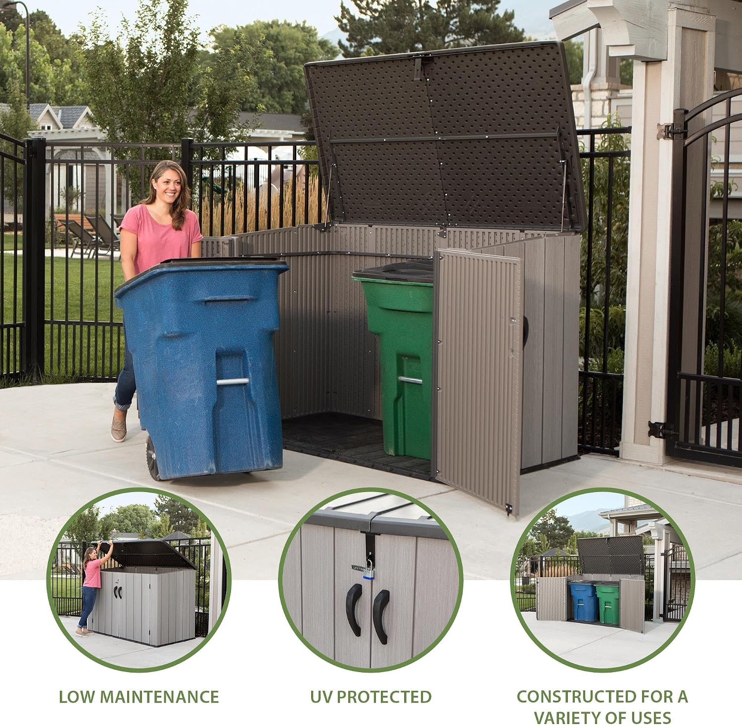 LIFETIME Outdoor Storage Box, 150 Gallon