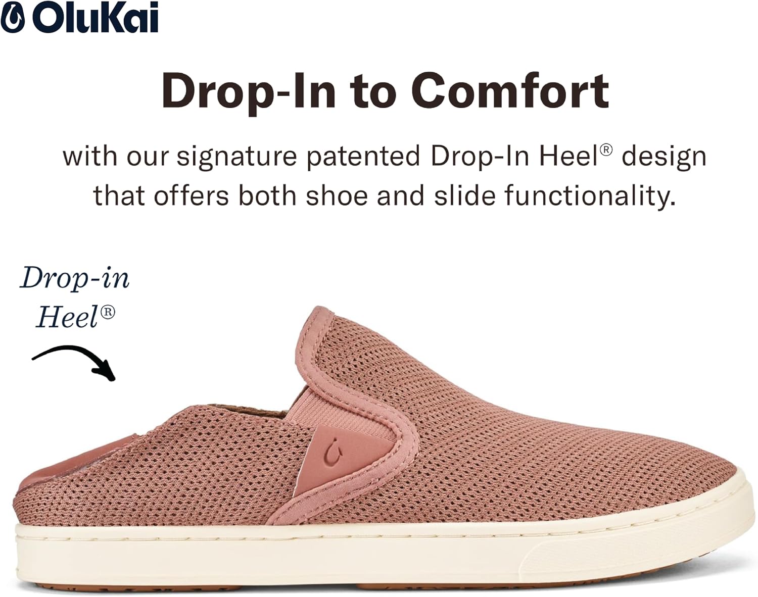 OluKai Pehuea Women's Slip On Sneakers, Casual Everyday Shoes