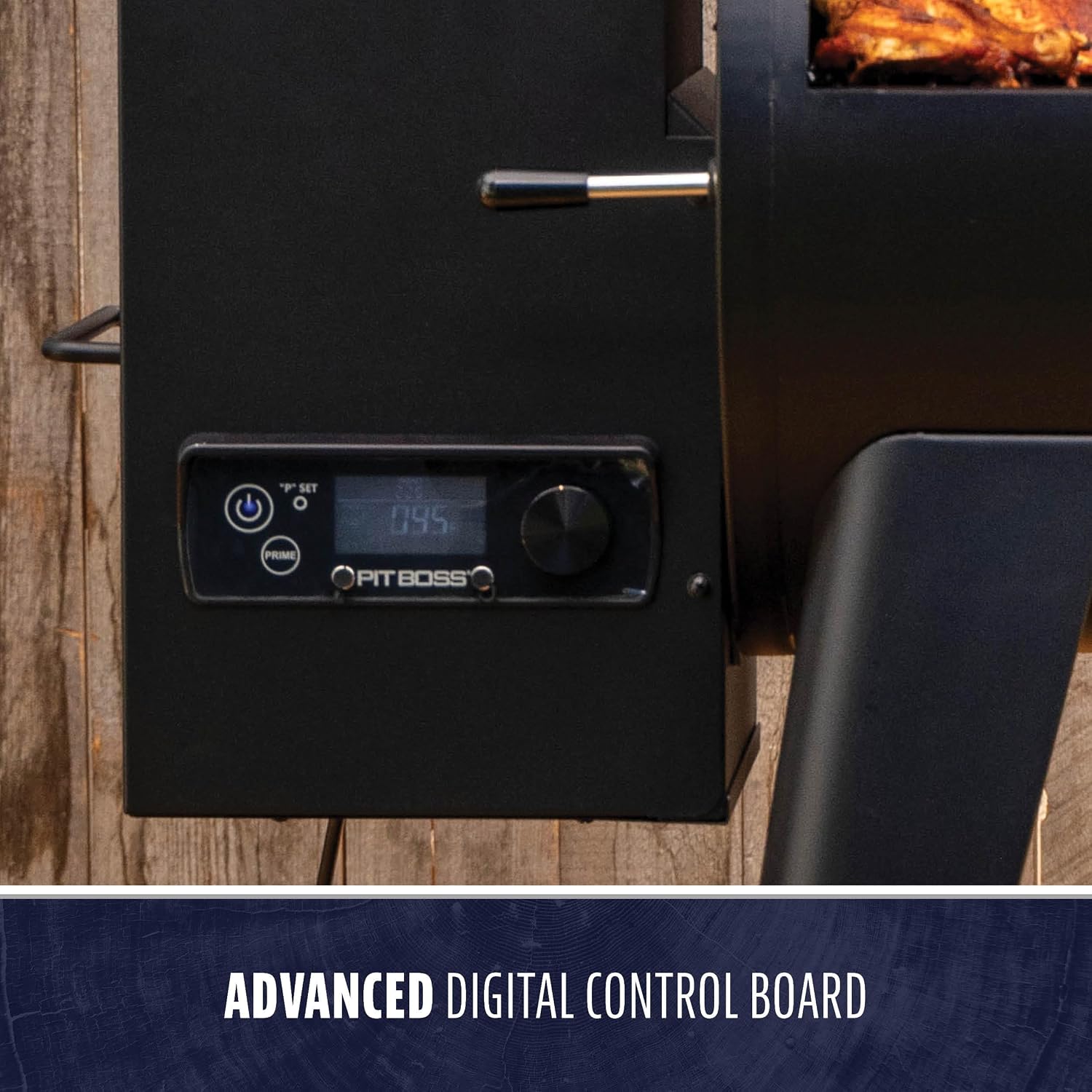 Pit Boss 500 FB2 Series Wood Pellet Grill & Smoker with Flame Broiler and LCD Digital Controller, 518-Sq. In. Cooking Space, 180°F to 500°F Temperature Range, Meat Probe, 5 lb. Pellet Hopper, Black