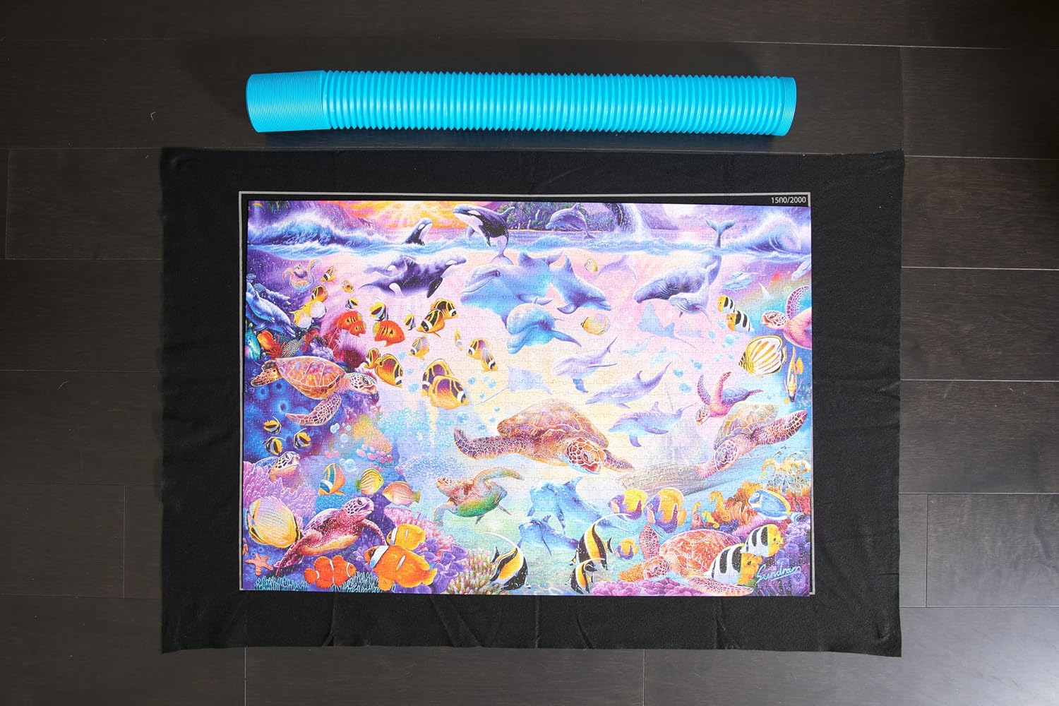 Buffalo Games - Roll-Up Puzzle Mat - Felt Saver Mat, Fits Up to 1500pc