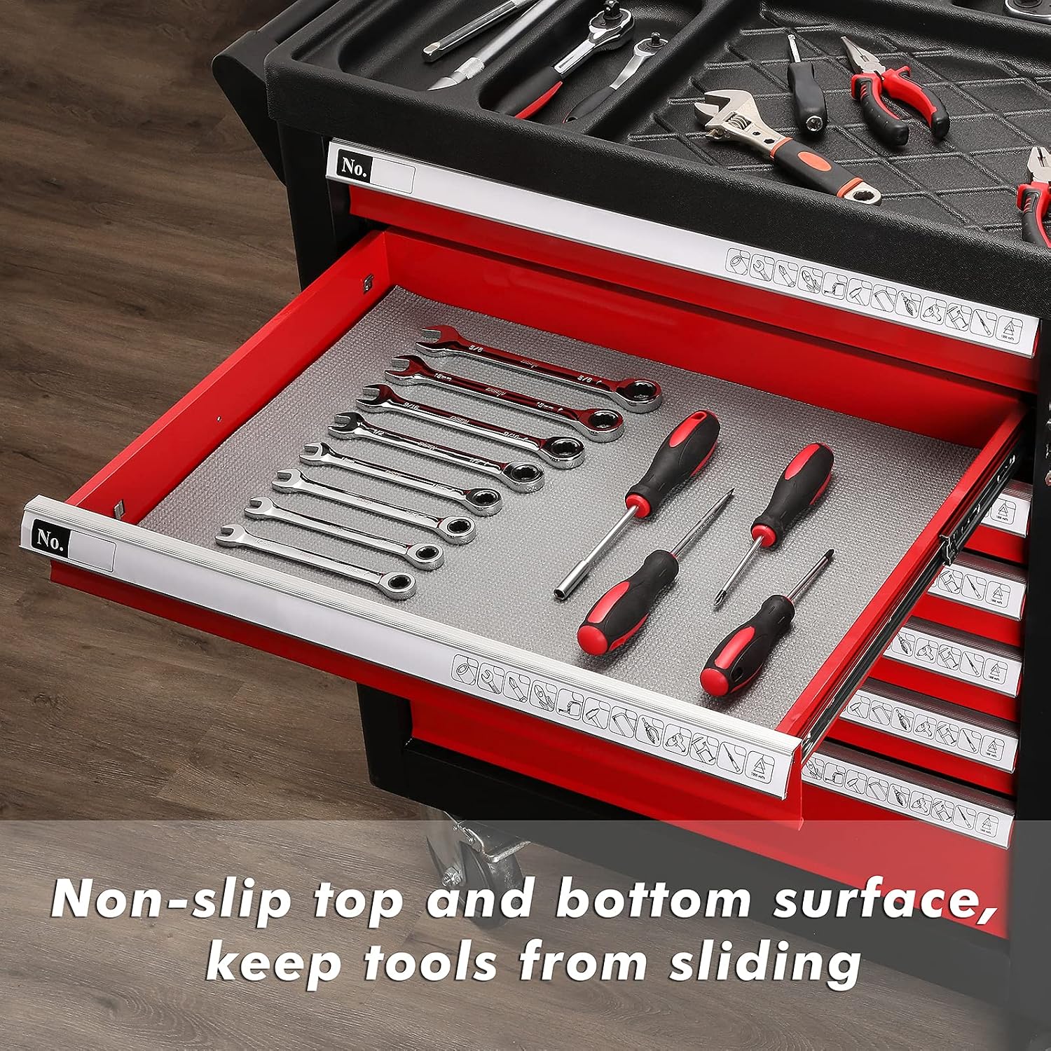 CASOMAN Professional Tool Box Liner and Drawer Liner 18 inch x 24 feet
