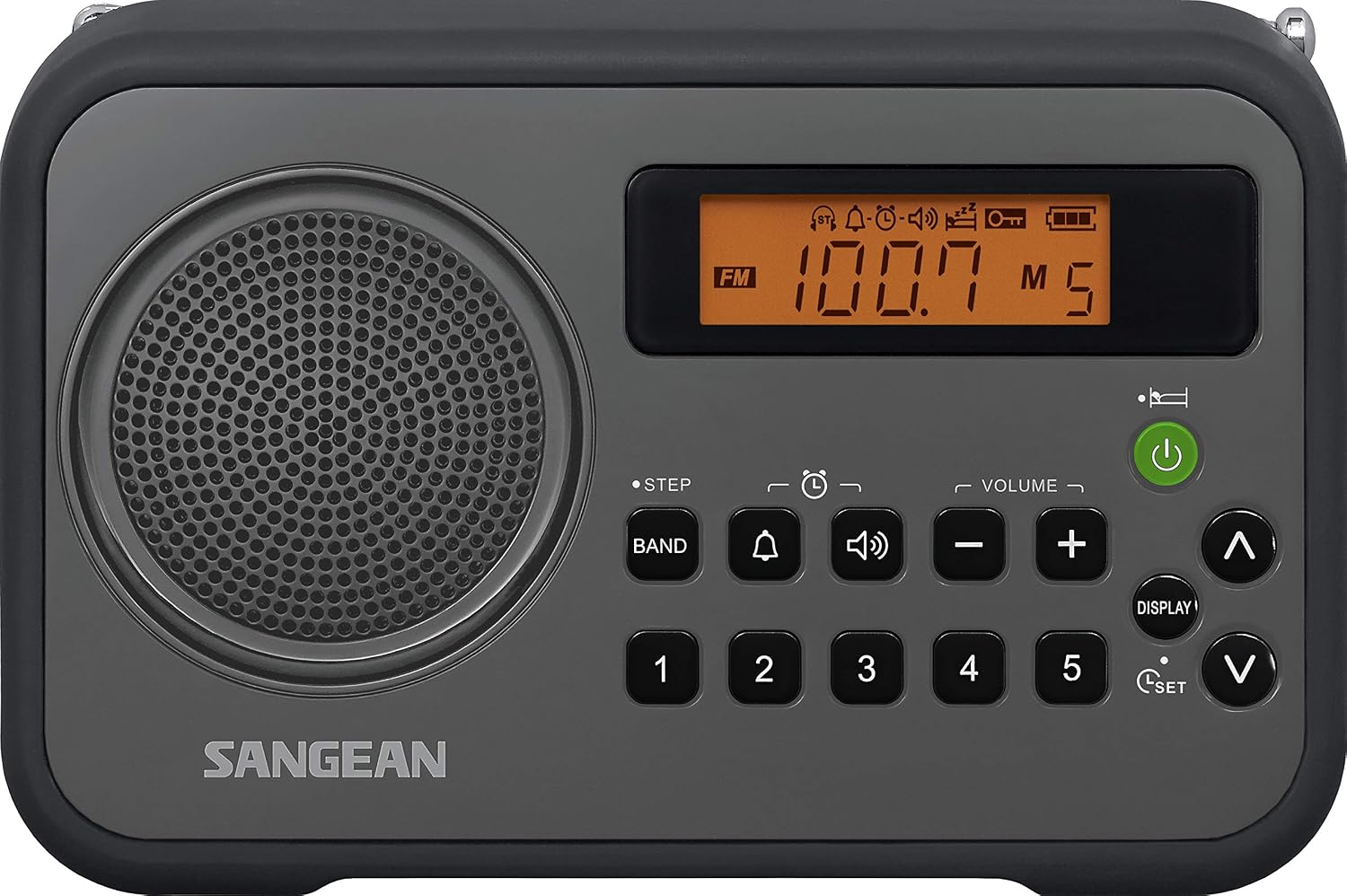 Sangean PR-D18BU AM /FM / Portable Digital Radio with Protective Bumper (White/Blue)