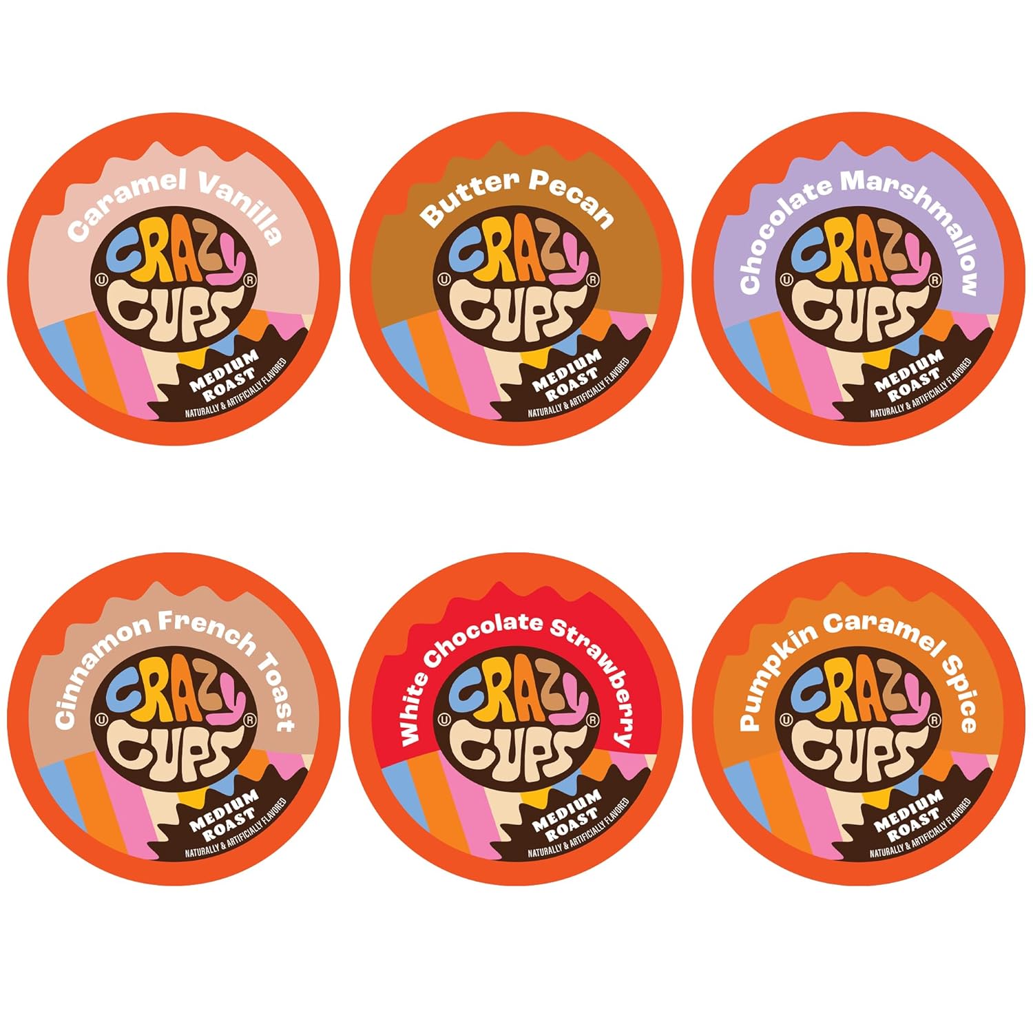 Crazy Cups Seasonal Premium Hot Chocolate Single Serve Cups for Keurig K Cup Brewers Variety Pack Sampler, 40 Count