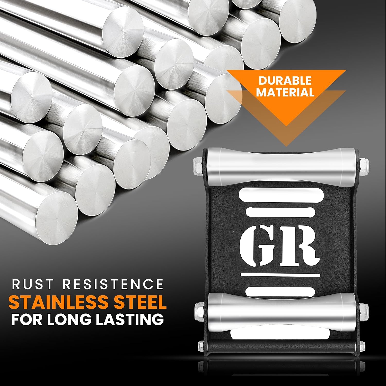 Grand Pitstop Motorcycle Wheel Cleaning Stand - Paddock Stand Replacement - Wheel Roller Stand for tire Cleaning & Chain Lubrication - GRoller Medium (Bikes < 485 lb & Tyre Width <180 mm)