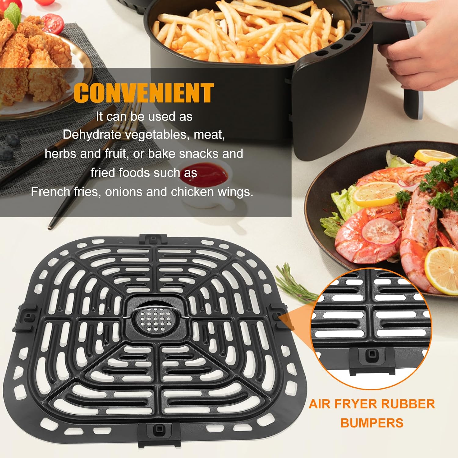 GXF Air Fryer Grill Pan for Instant Pot Vortex Plus 6 in 1 5.7QT 6 QT Gourmia GAF735 6 QT Air Fryer