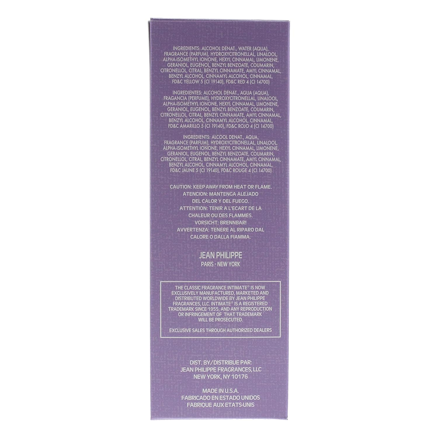 Intimate Eau De Toilettes Spray Purple, 3.6 Ounce
