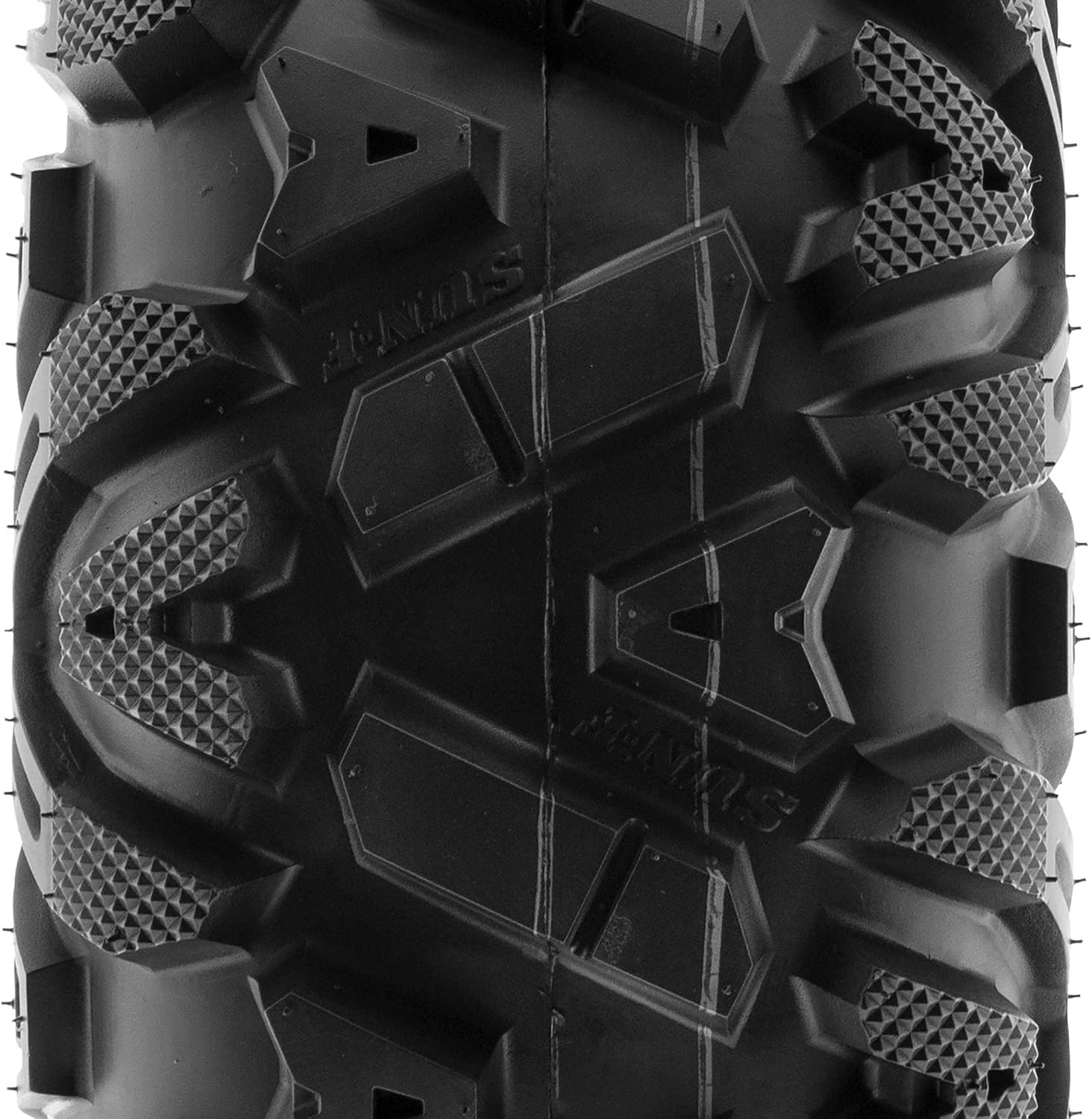 SunF ATV Tires 25x10-12 UTV Tire 25x10x12 All Terrain Off-Road Mud Tires, 6 Ply Tubeless