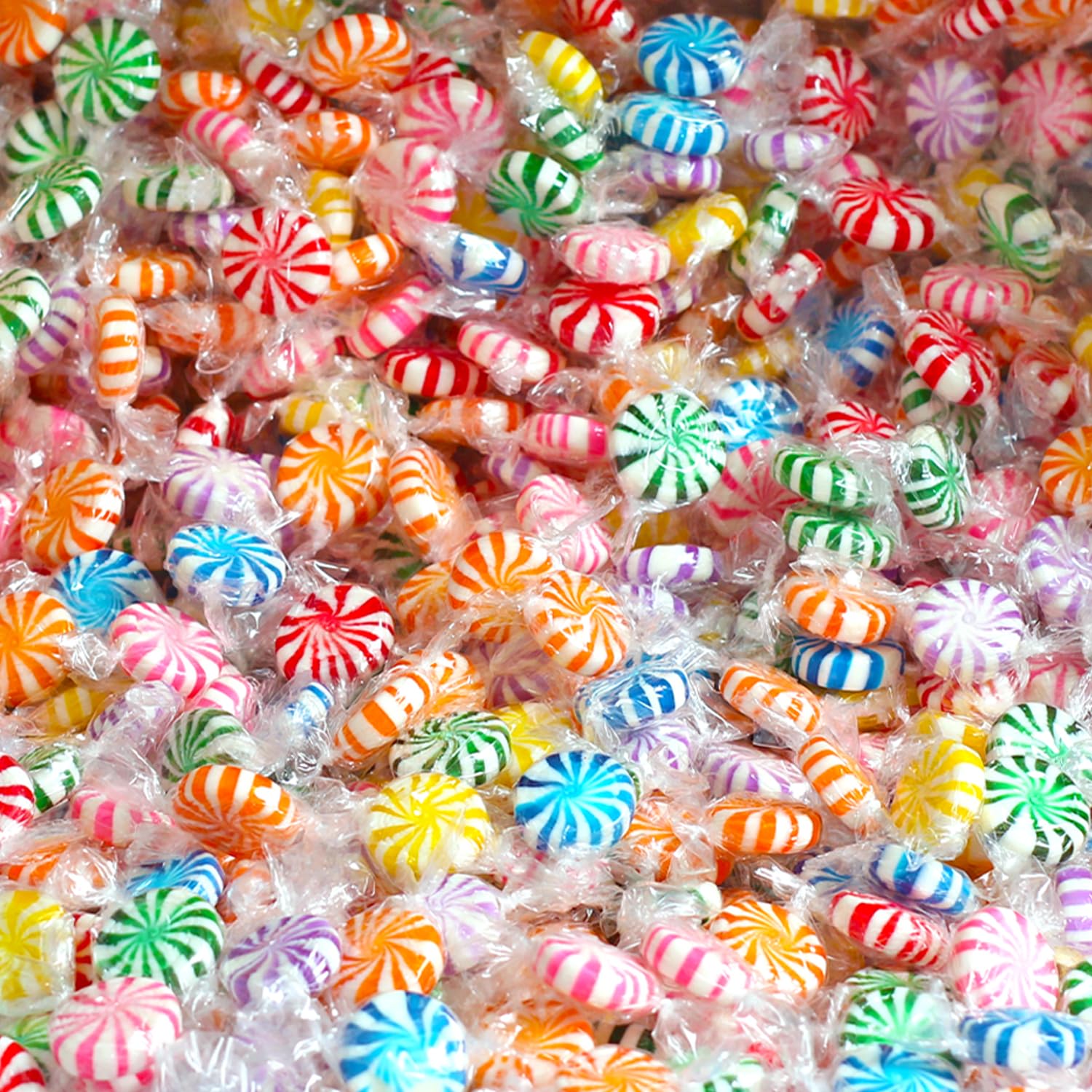 Assorted Fruit Balls Hard Candy, 4 lb Sour Variety, Office Candies | Approx. 520 Pcs, orange, lemon, grape, green apple and cherry sweets for offices, desks, classrooms