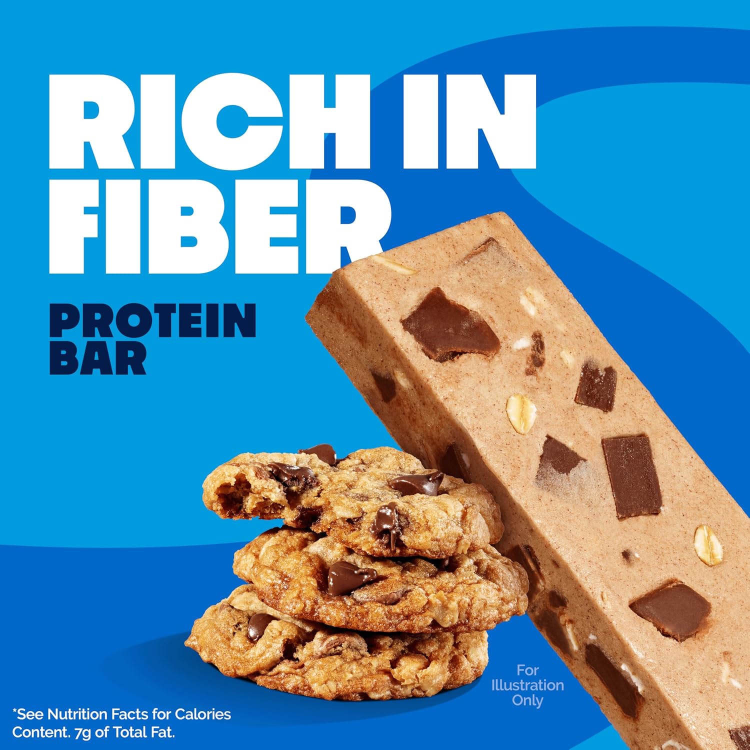 Quest Nutrition Oatmeal Chocolate Chip Protein Bars, 20g Protein, 12 Count | 12g Fiber, 5g Net Carbs, 1g Sugar, Gluten Free, High Quality Protein, Soft and Chewy, Individually Wrapped 2.12oz Bars