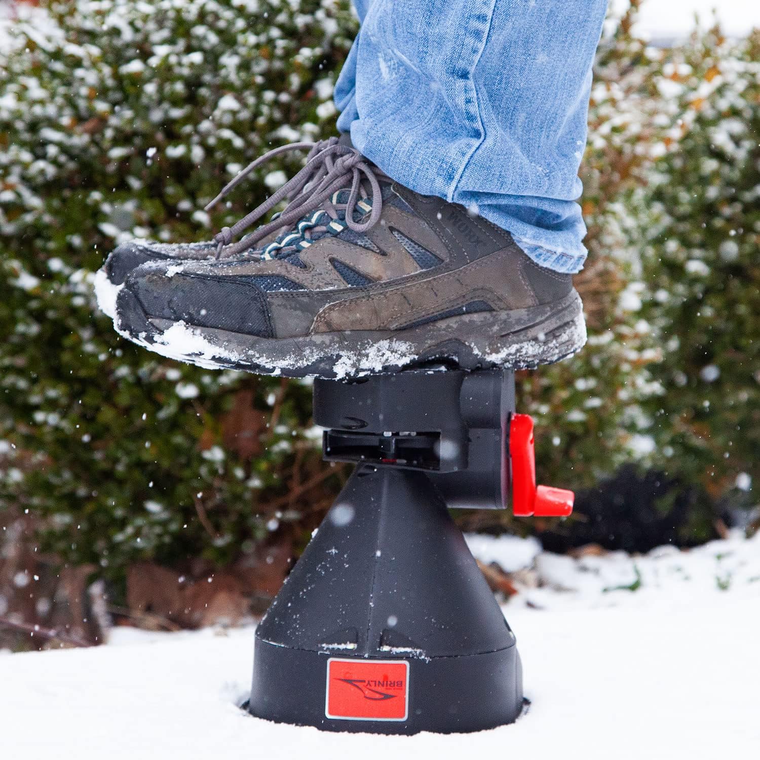Brinly 5lb. All-Season Handheld Spreader with Easy-Fill Design for Seed, Ice Melt, & Fertilizer