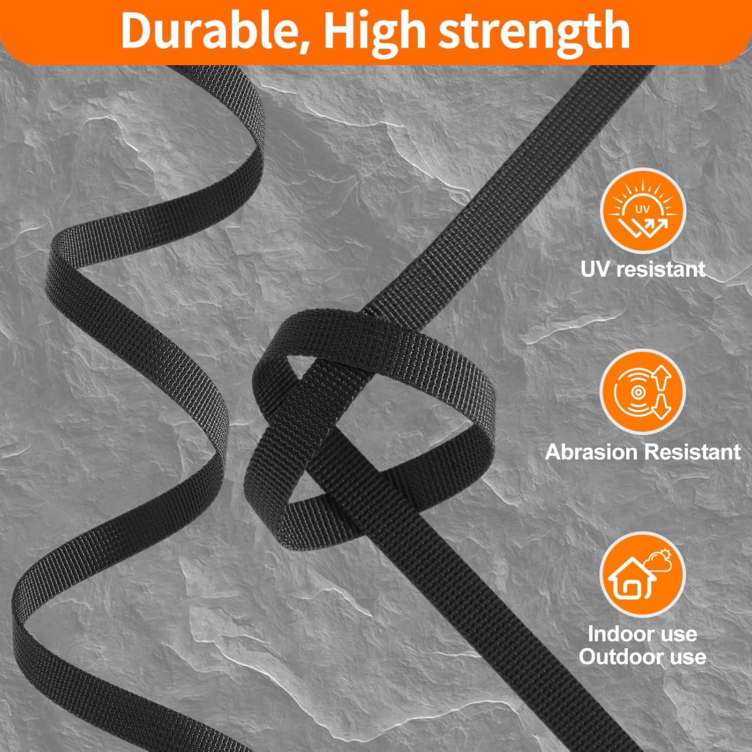 BEYOURD Buckles and Straps Set 1": 6 Yards of Thick Nylon Webbing, 6-Pack Heavy Duty Adjustable Quick Side Release Plastic Buckles