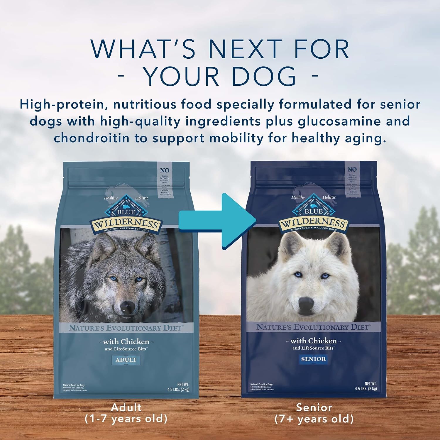 Blue Buffalo Wilderness Chicken Adult Dry Dog Food, Grain-Free, 24 lb | 39g Protein, Real Chicken #1 Ingredient, Supports Immunity with Antioxidant-Rich LifeSource Bits, Promotes Healthy Muscles
