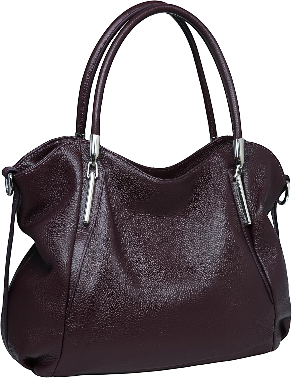 HESHE Leather Shoulder Purses for Women Tote Handbags Satchel Hobo Handbag | Designer Genuine Leather Travel Top Handle Work Bag Ladies Crossbody Purses Adjustable Straps Large Capacity Zippered Closure