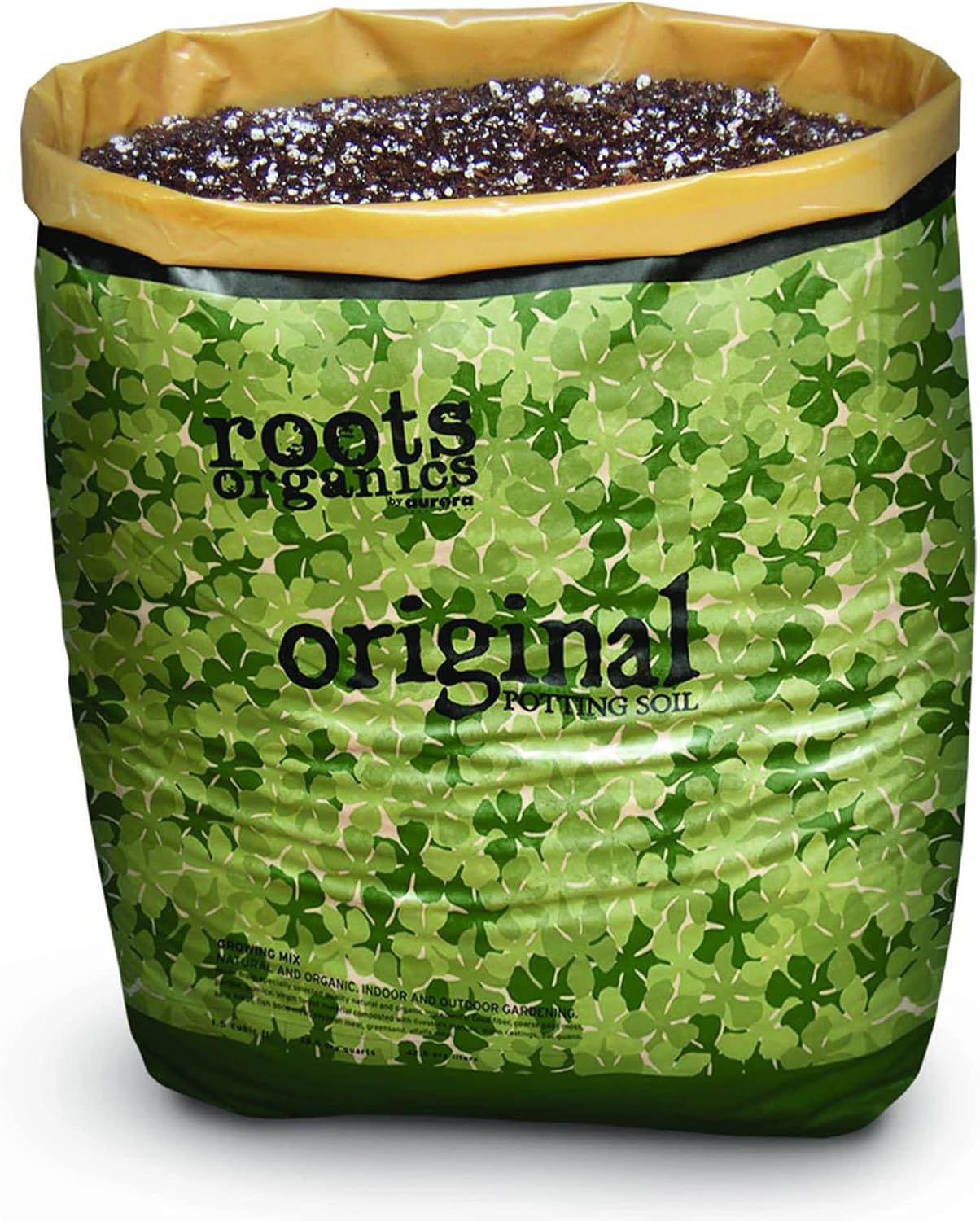 Roots Organics Rod Hydroponic Gardening Ready-to-Grow Coco Fiber-Based Potting Soil, 1.5 cu ft/10 gal for Plants