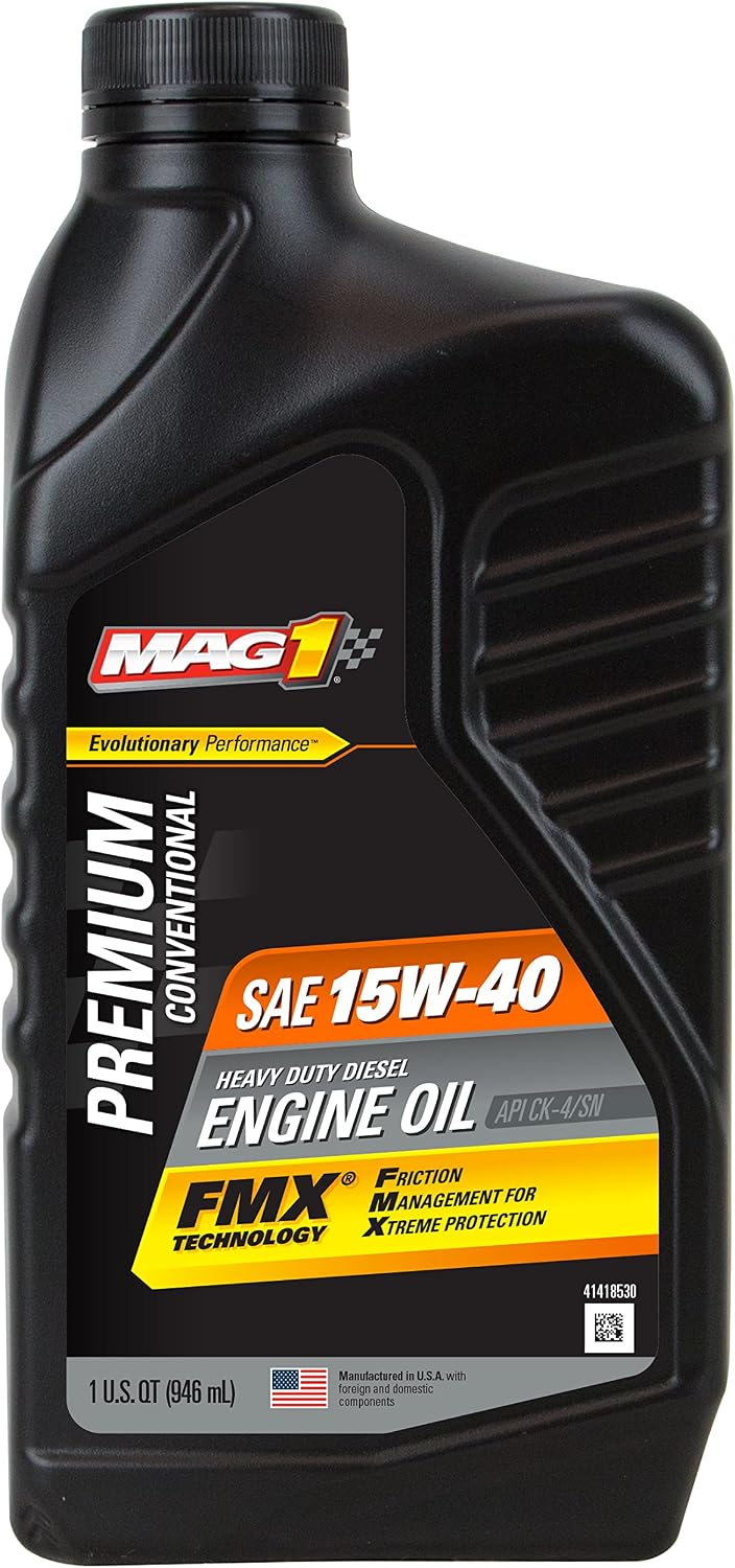62631 SAE 15W-40 Premium Conventional Heavy Duty Diesel Engine Oil - 1 Gallon