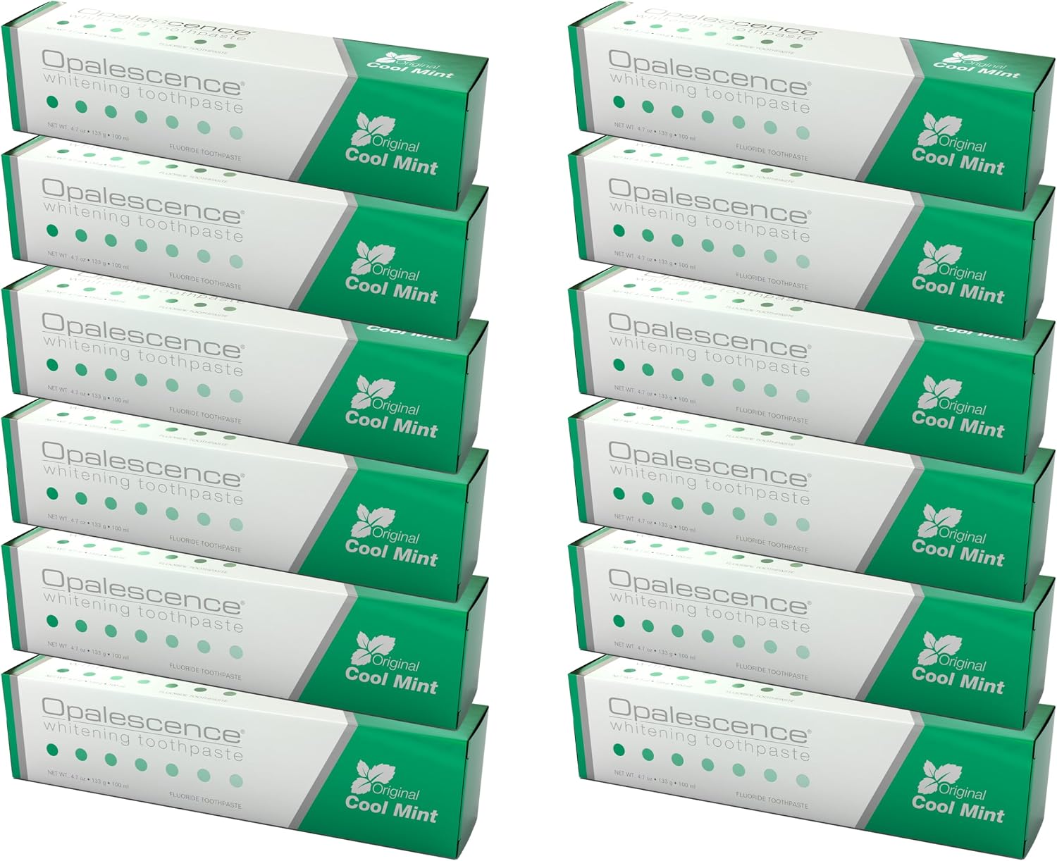 Opalescence Whitening Toothpaste Original 4.7oz - Mint - 3 Pack - 5166-3 | Dentist-Developed Oral Care Whitening Fluoride Toothpaste for Daily Use, Surface Stain Removal & Helps Strengthen Enamel