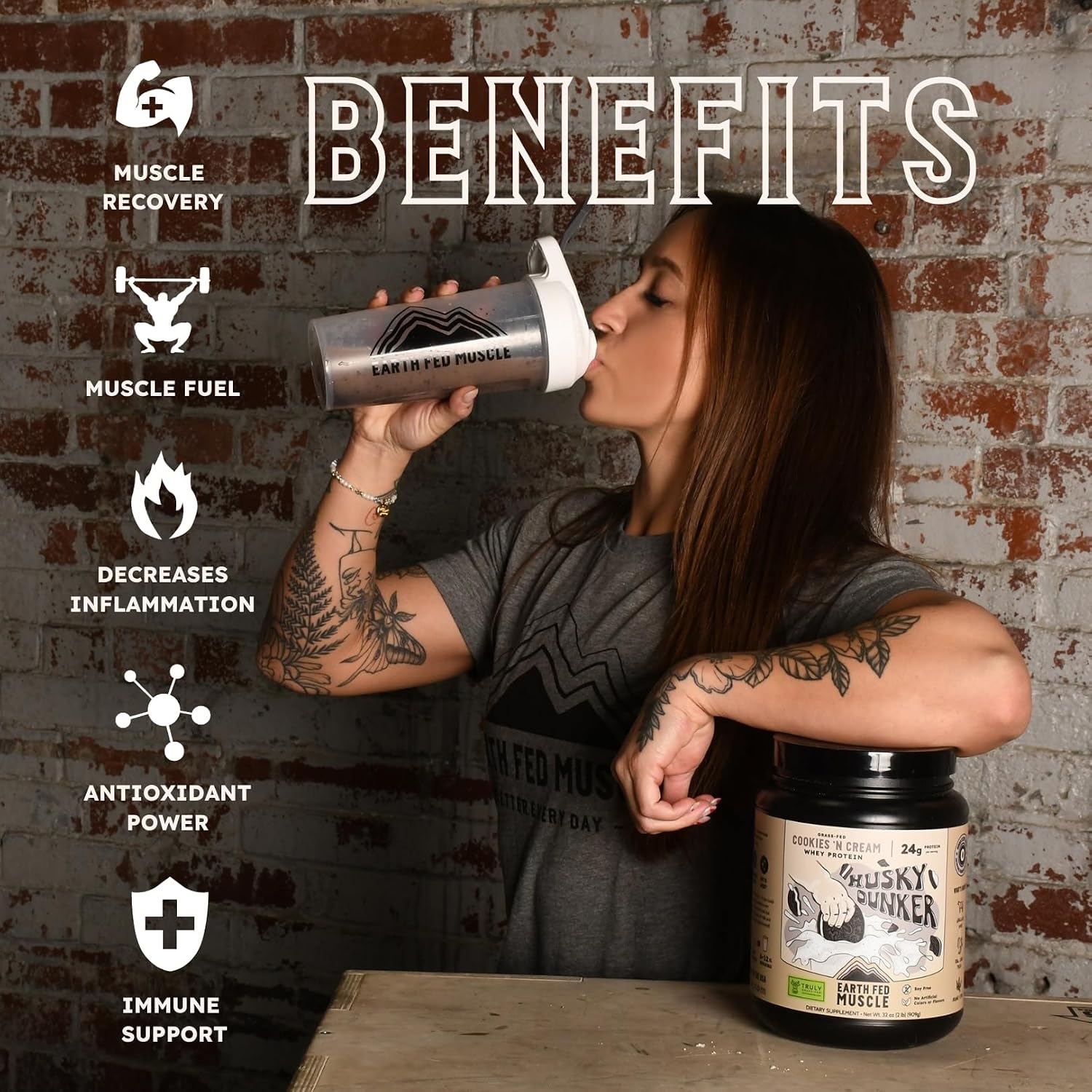 Earth Fed Muscle Whey Back Vanilla Irish Grass Fed Whey Protein Isolate | 25g protein per scoop, Third-Party Certified. Smooth vanilla, zero artificial sweeteners. Cold-processed in Ireland.