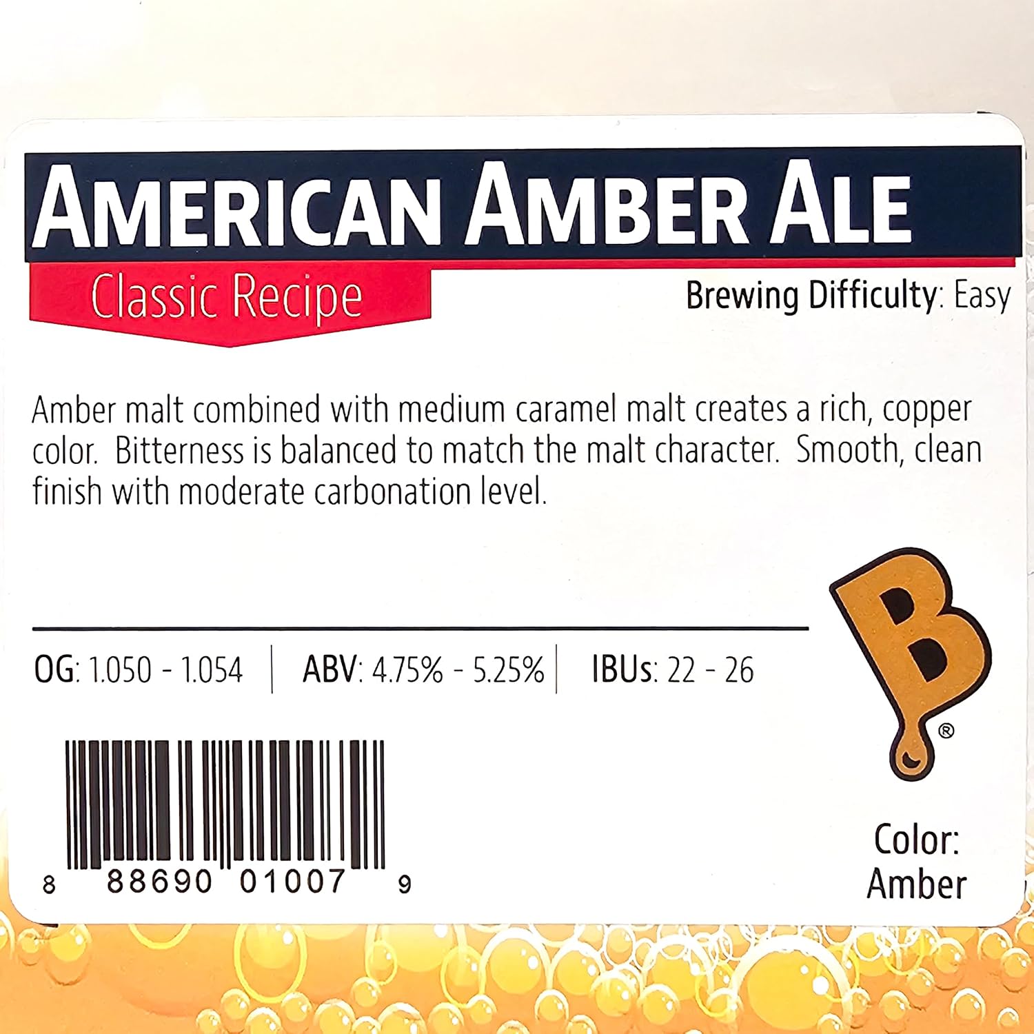 American Amber Homebrew Beer Ingredient Kit