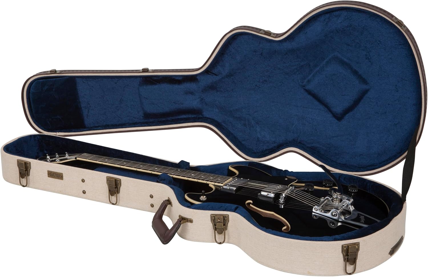 Gator Cases Journeyman Series Deluxe Wood Case for Resonator Style Acoustic Guitars (GW-JW RESO)