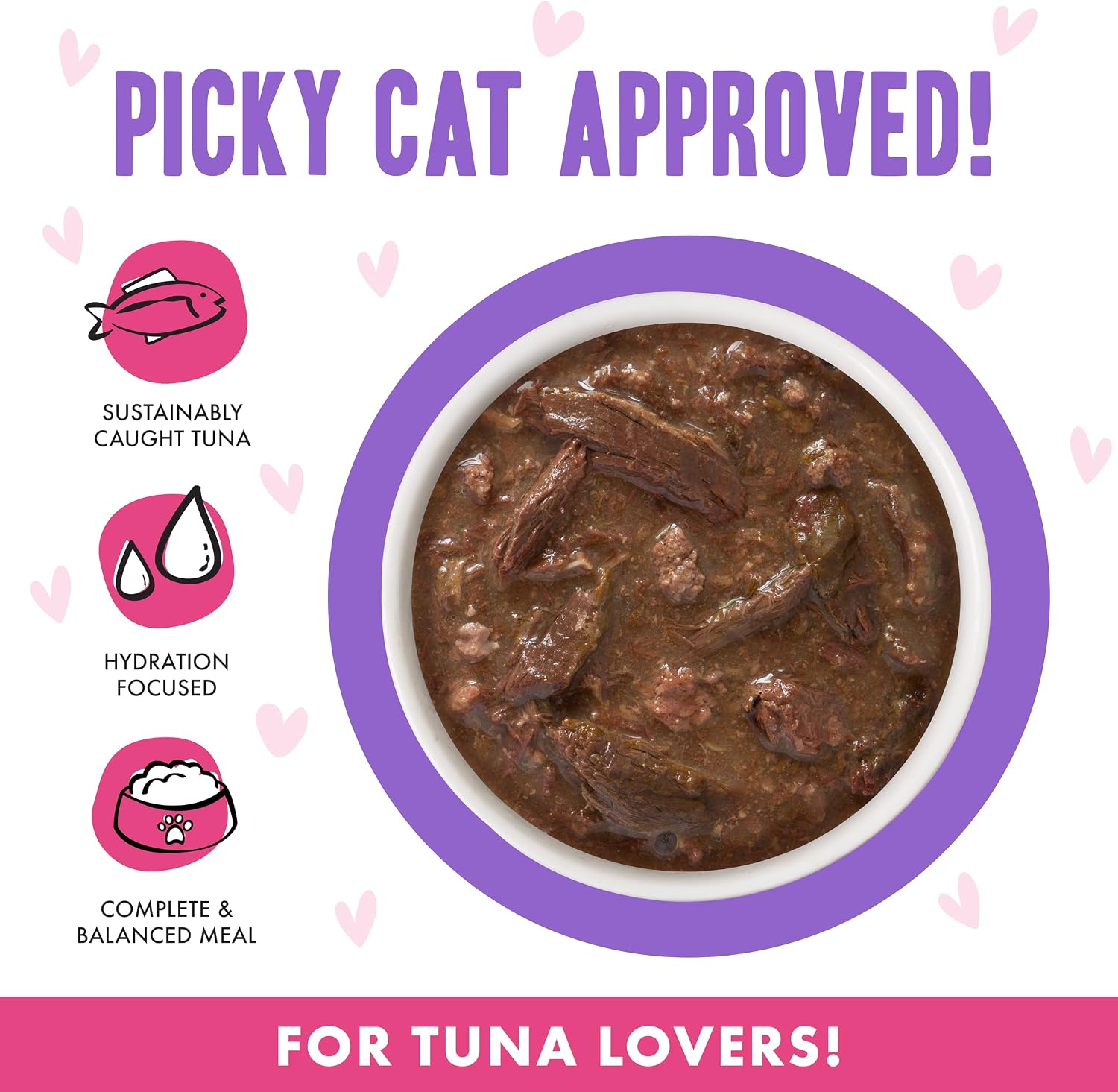 Weruva B.F.F. OMG - Best Feline Friend Oh My Gravy!, Tuna & Salmon Sweet Cheeks with Tuna & Salmon in Gravy Cat Food, 3oz Pouch (Pack of 12)