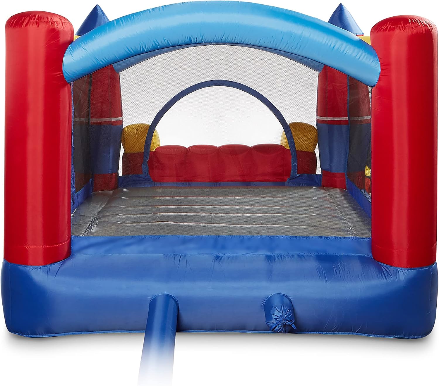 Cloud 9 Inflatable Bounce House and Blower, Rocket Theme Bouncer for Kids with Slide, Includes Stakes and Repair Patches