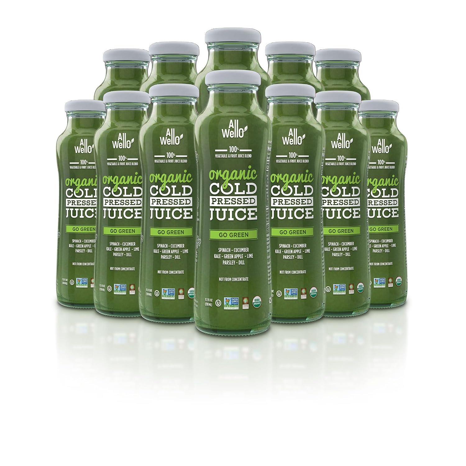 Organic Juice Variety Pack, Cold-Pressed, Non-GMO, 6 Pack