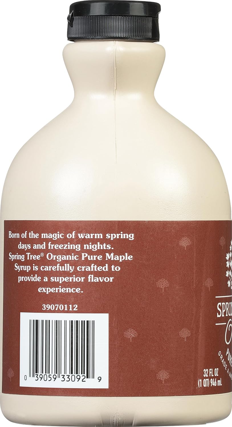 Spring Tree 100% Pure Organic Maple Syrup, 32 Ounce