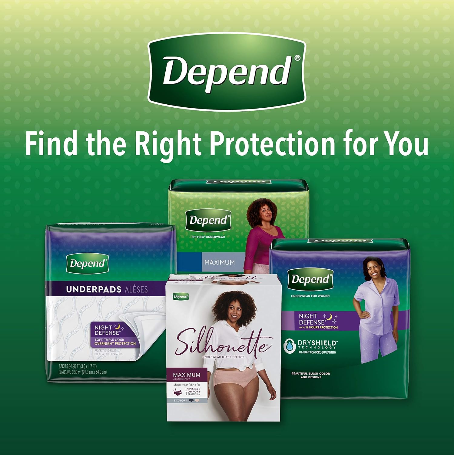 Depend FIT-FLEX Incontinence Underwear for Women, Disposable, Maximum Absorbency, Large, Blush, 52 Count (2 Packs of 26) (Packaging May Vary)
