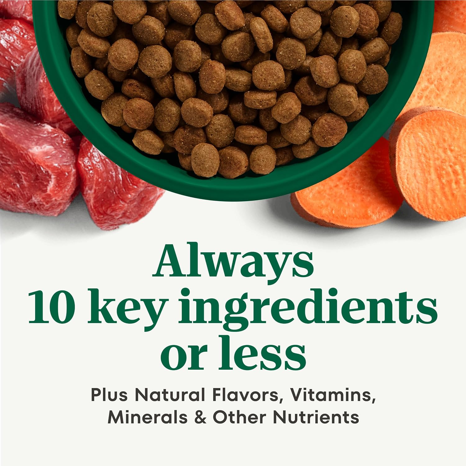 Nutro Limited Ingredient Diet Dry Dog Food, Lamb & Sweet Potato, 4 lb | Grain-free, Lamb #1 ingredient, 10 ingredients or less, no chicken/beef/corn, no wheat, no soy/dairy, supports skin & coat