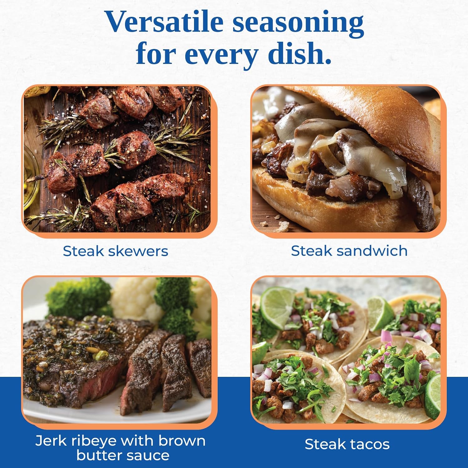 Chef Paul Magic Seasoning Blends Blackened Steak Magic | Bold Flavor for Steak & Beef | Gluten-Free Seasoning for Grilling, Roasting & BBQ | Spice Blend with Garlic & Chili | 20 oz (Pack of 1)