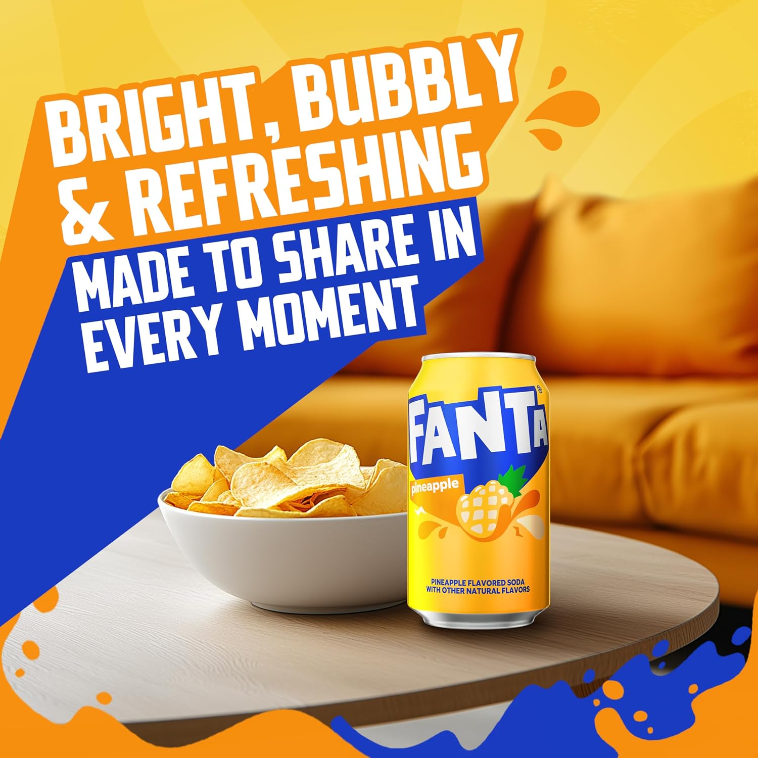 Fanta Pineapple, 12 fl oz, 12 Pack