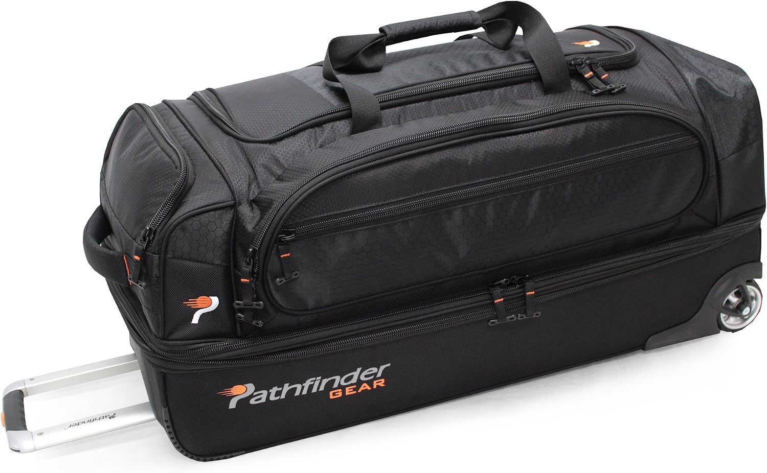 Pathfinder Gear 32 Inch Rolling Drop Bottom Duffel, Olive, One Size