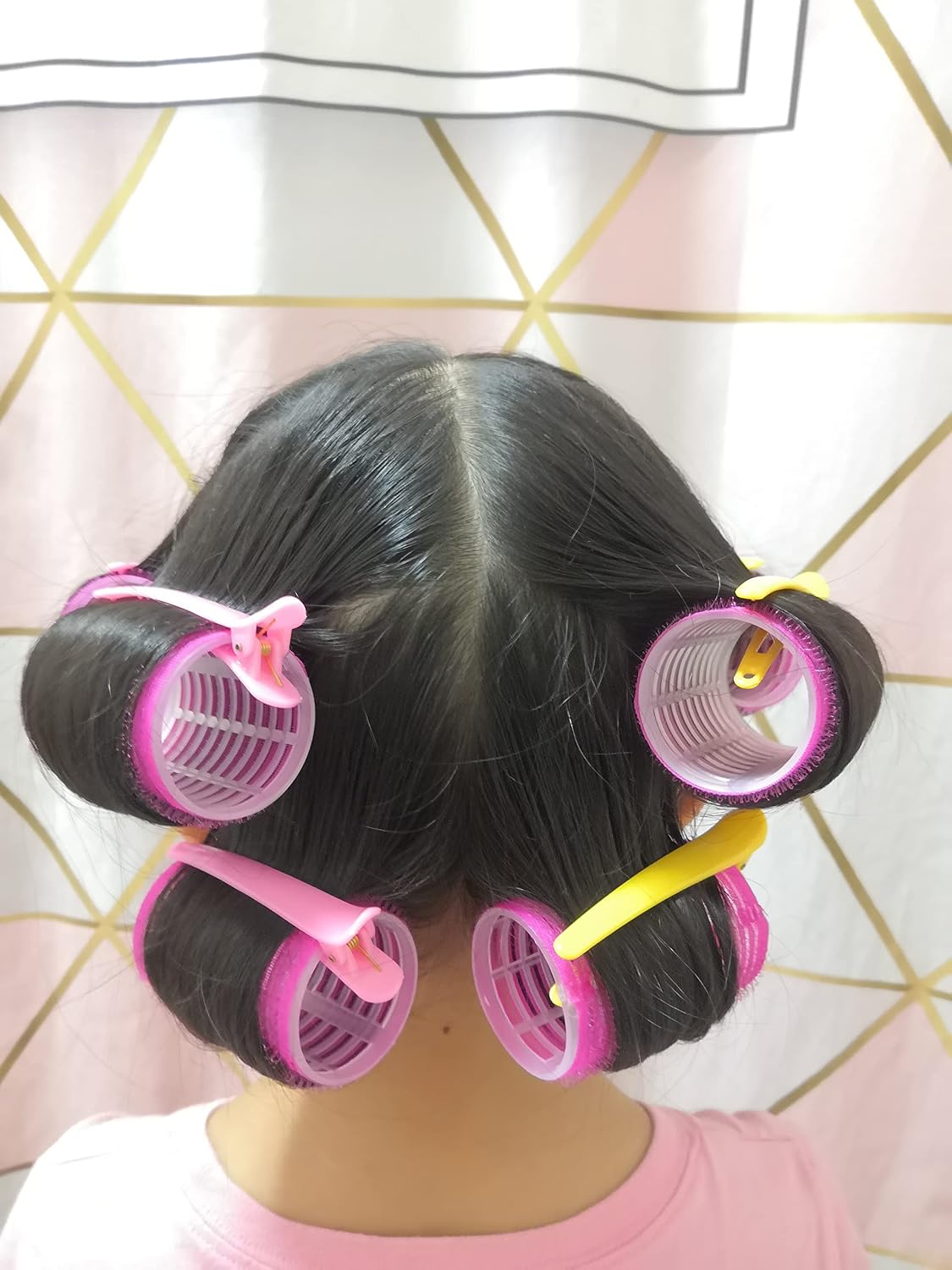Self Grip Holding Rollers Hairdressing Curlers Hair Design Sticky Cling Style For DIY Or Salon By Kamay's (30mm/1.2" Medium Size 12PCS)