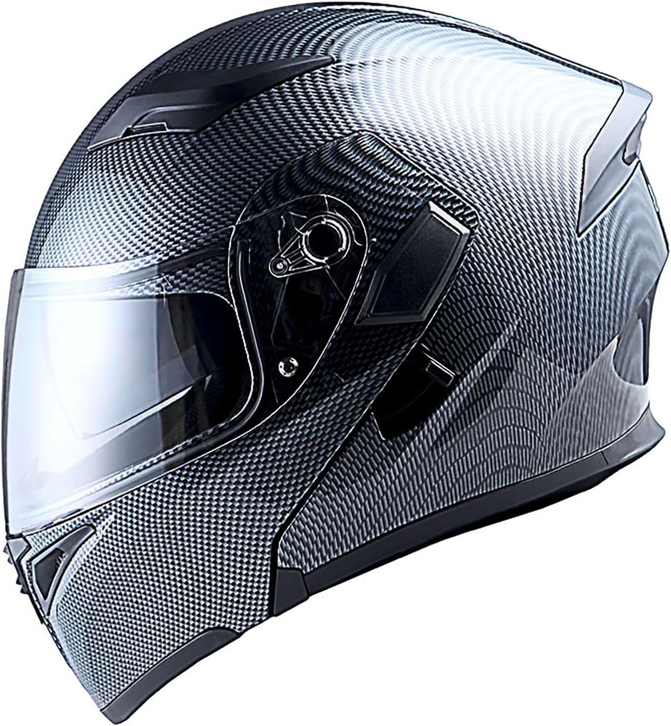 1Storm Motorcycle Modular Full Face Helmet Flip up Dual Visor Sun Shield: HB89