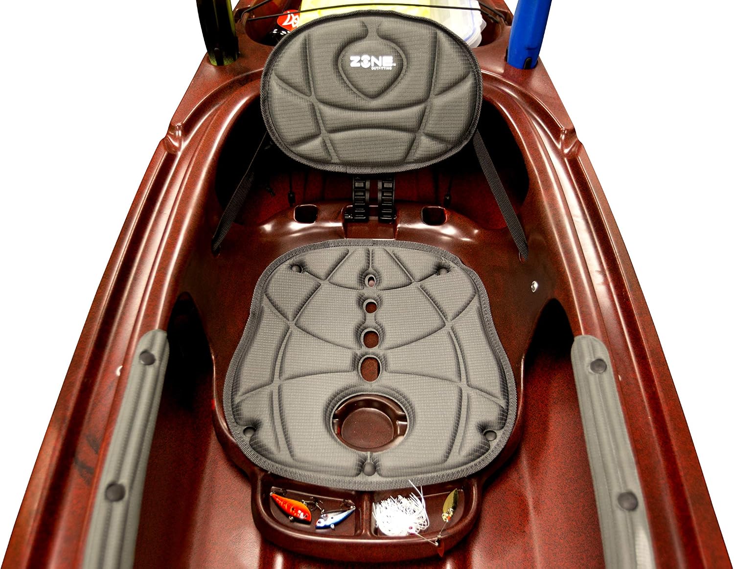 Perception Sound 10.5 | Sit Inside Kayak for Fishing and Fun | Two Rod Holders | Large Rear Storage