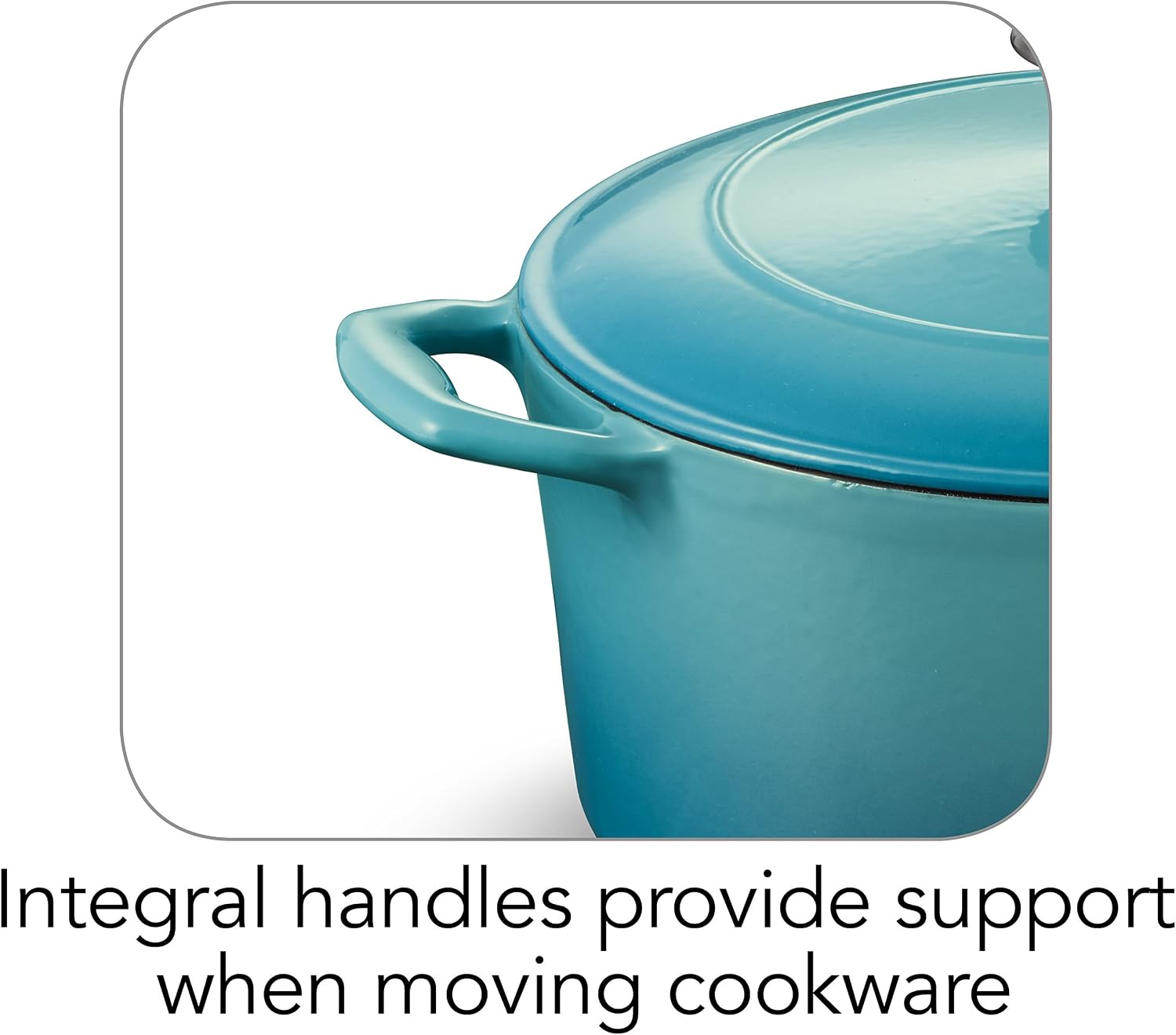 Tramontina Bestow Enameled Cast Iron 4-Qt Braiser Pan with Lid, Blue | Oven-to-Table Casserole Dish, Great for Shallow Braises & Simmers