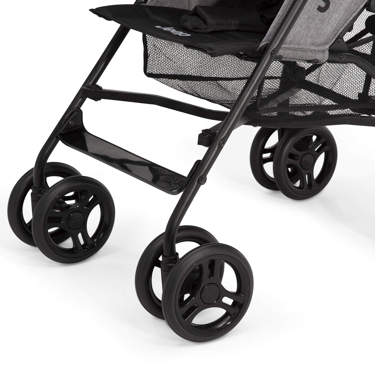 Jeep PowerGlyde Plus Stroller by Delta Children Lightweight Travel Stroller with Smoothest Ride, Aluminum Frame, 4-Position Recline