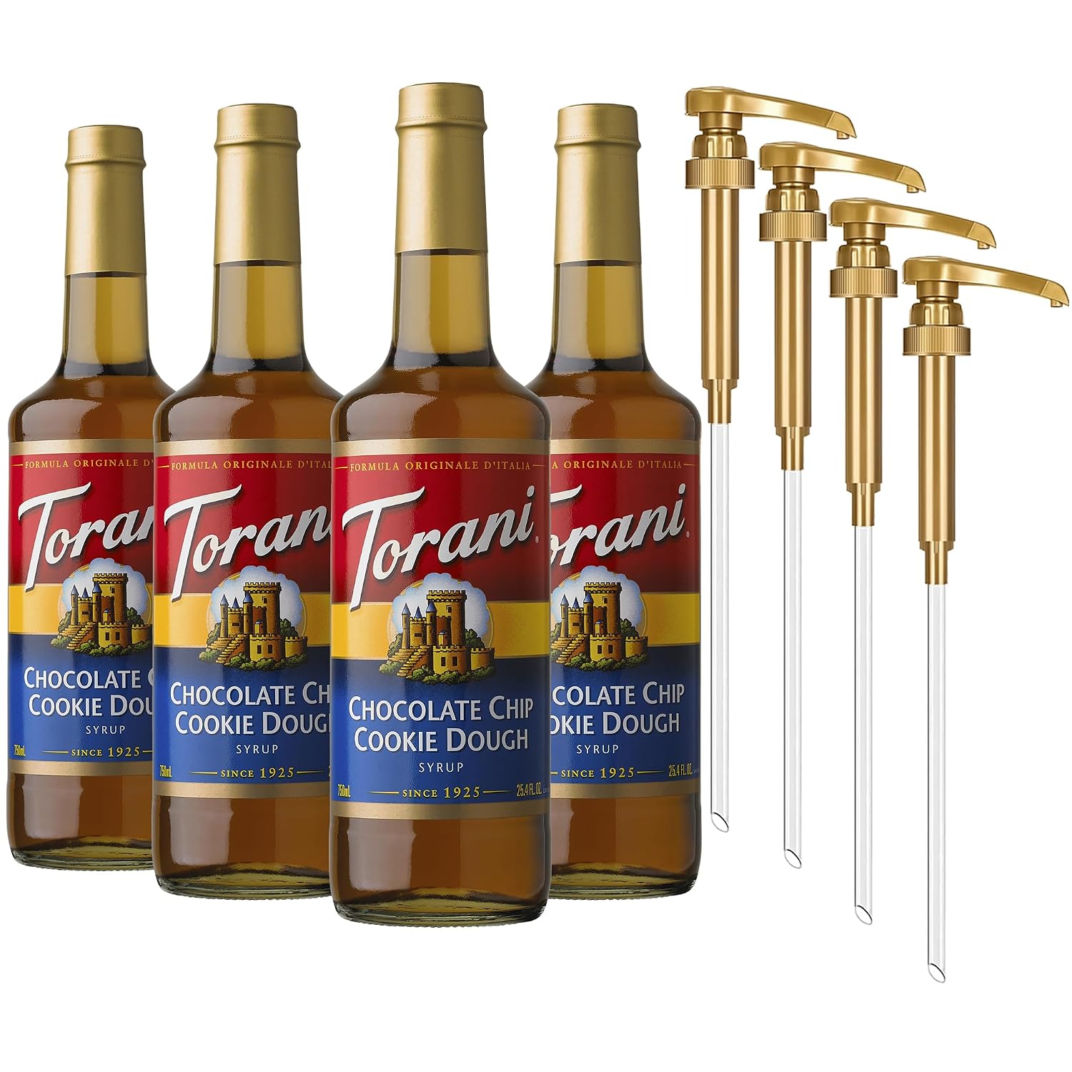 Torani Vanilla Flavored Drink Syrup, 25.4 fl oz, 4 Pack