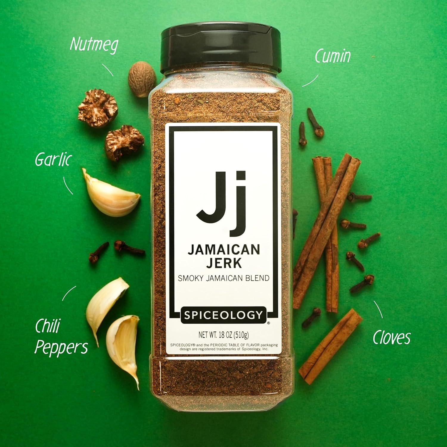 Spiceology Jamaican Jerk Caribbean Rub, 18 oz | BBQ Rubs, Spice Blends and Seasonings