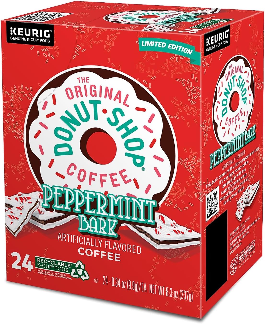 The Original Donut Shop Peppermint Bark K-Cup Pods, 24/box