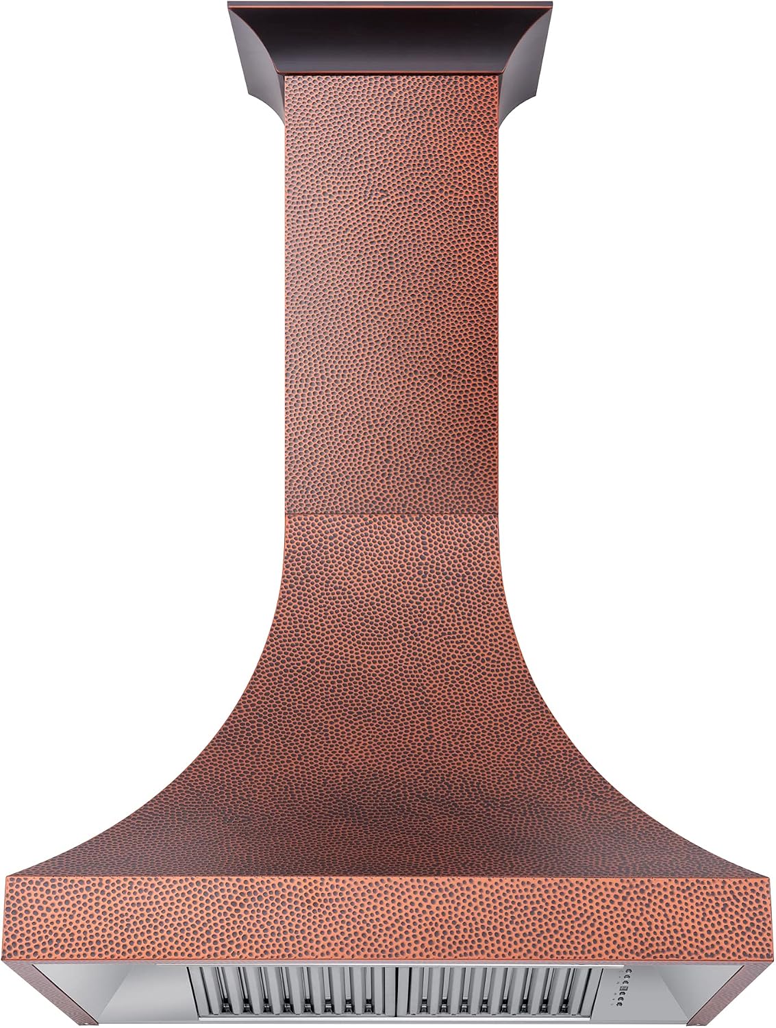 ZLINE 48" Designer Series Hand-Hammered Copper Finish Ducted Wall Range Hood (8632H-48)