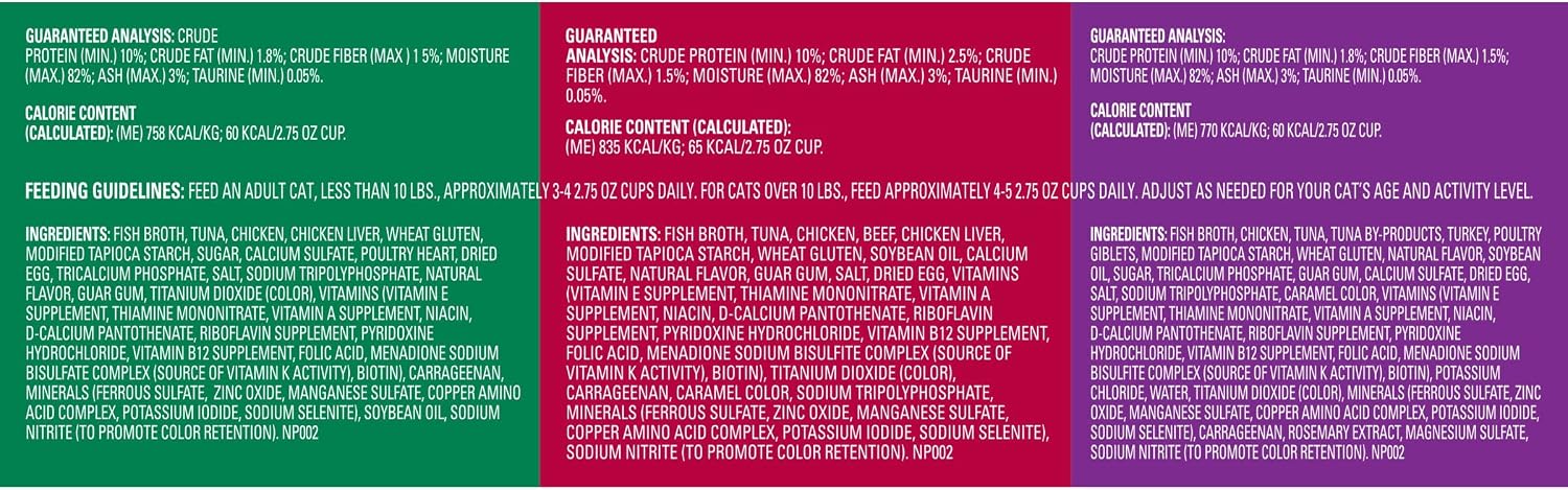 Meow Mix Tenders in Sauce, Wet Cat Food with Tuna & Whole Shrimp, 12 Cups
